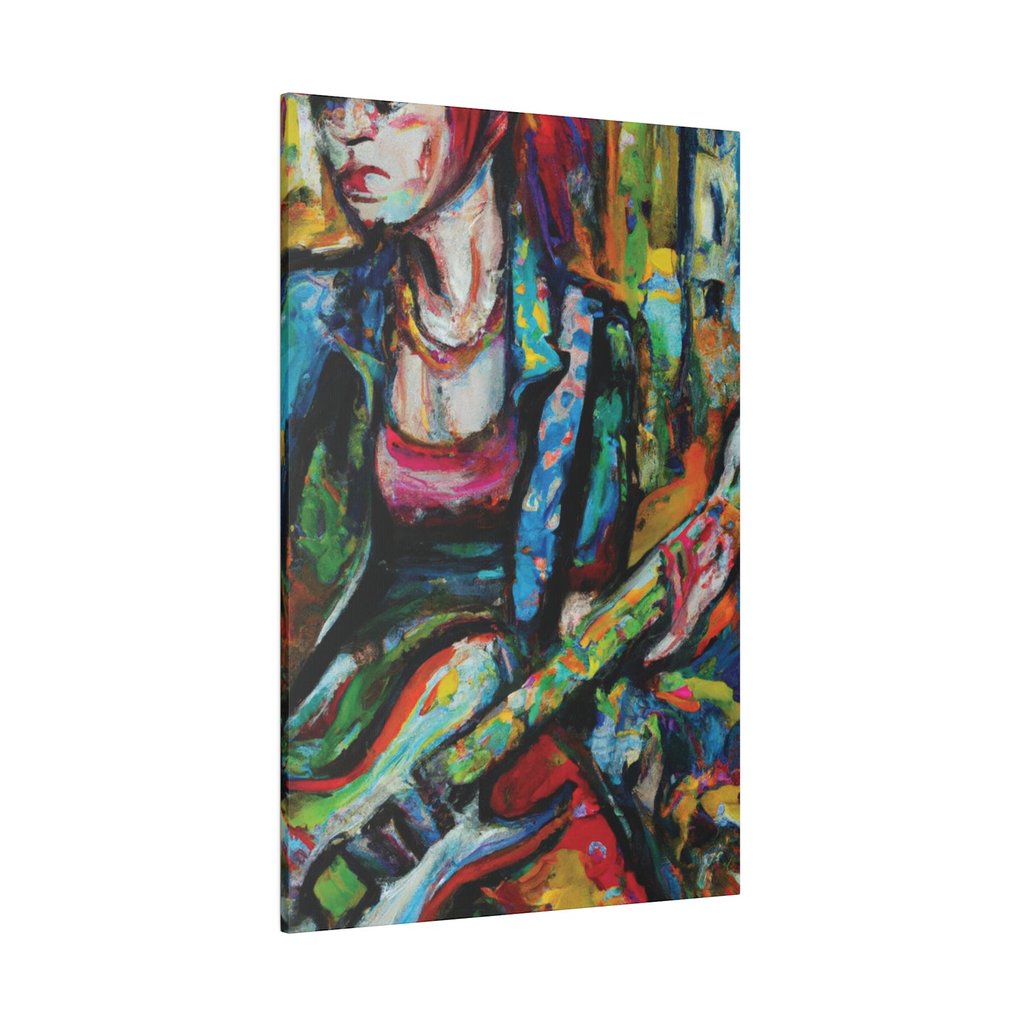 5376X - Rockstar Oil Painting Style Print | Poster | Home Decor | Wall Art | Music Art | Canvas