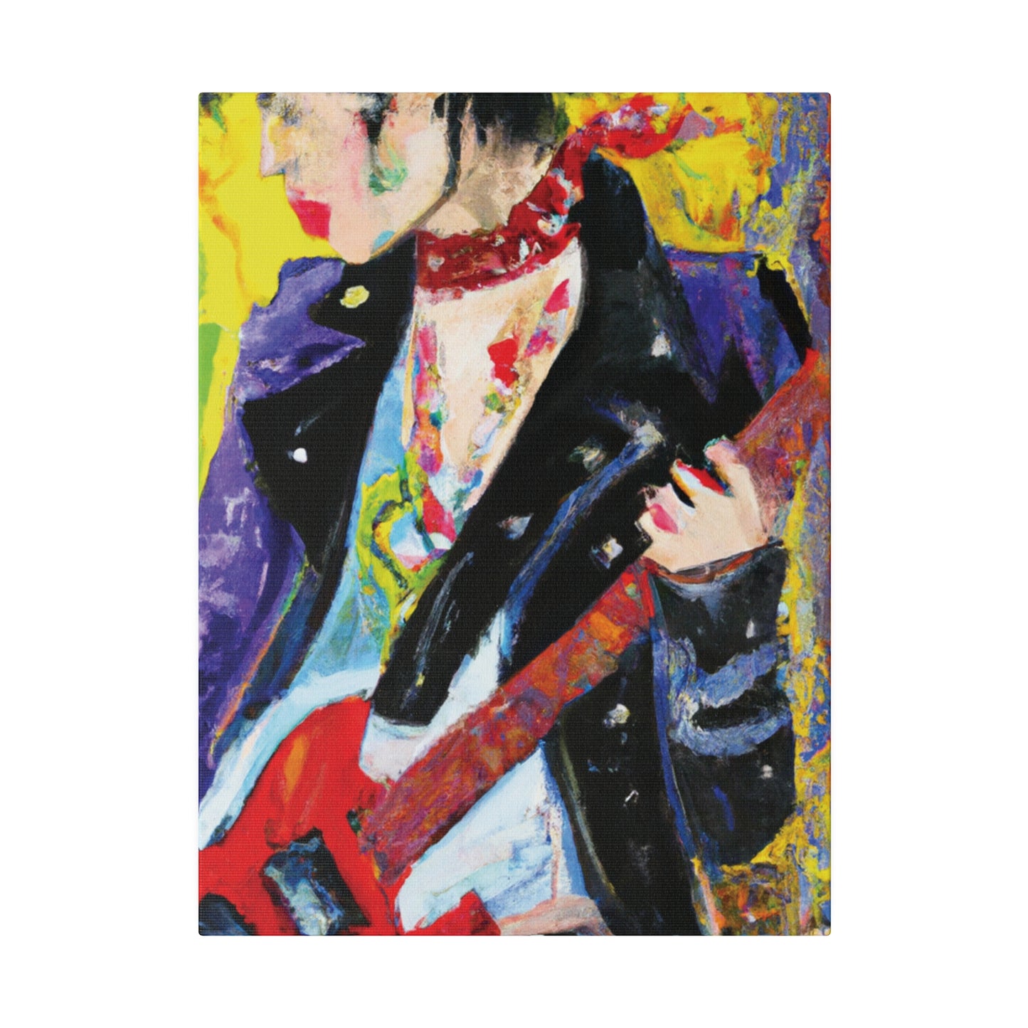 4600X - Rockstar Oil Painting Style Print | Poster | Home Decor | Wall Art | Music Art | Canvas