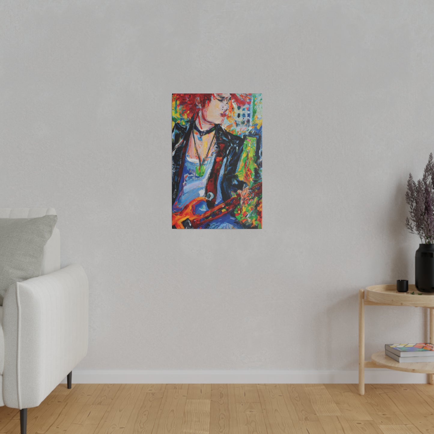 9144X - Rockstar Oil Painting Style Print | Poster | Home Decor | Wall Art | Music Art | Canvas