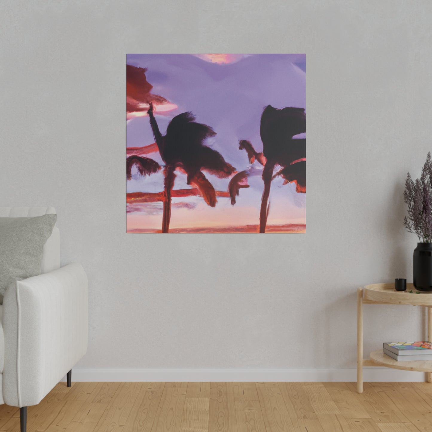 7491X - Miami Beach Sunset Painting Print | Miami | Beach | Sunset | Poster | Home Decor | Wall Art | Canvas