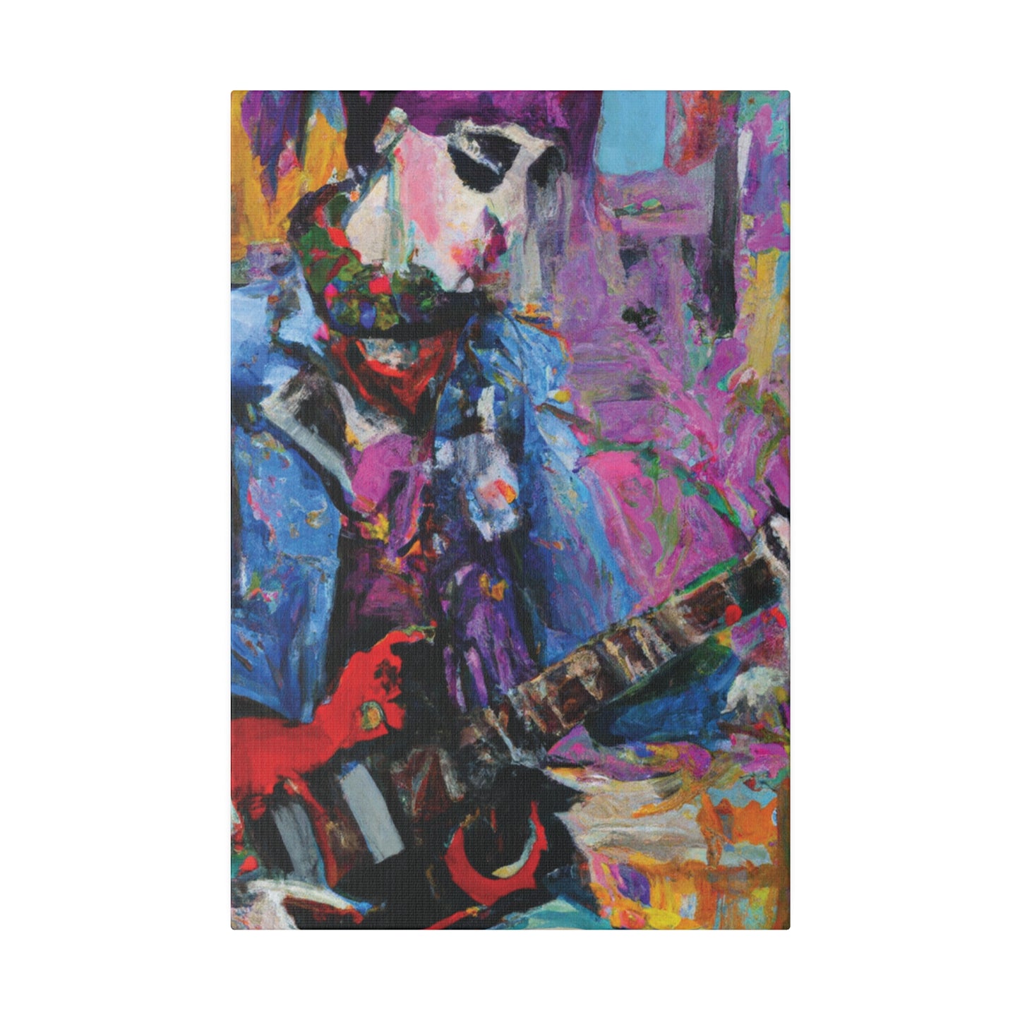 9210O - Rockstar Oil Painting Style Print | Poster | Home Decor | Wall Art | Music Art | Canvas