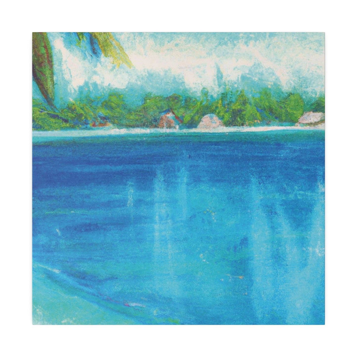 3198N - Bahamas Ocean Painting Print | Bahamas | Ocean | Beach | Poster | Home Decor | Wall Art | Canvas