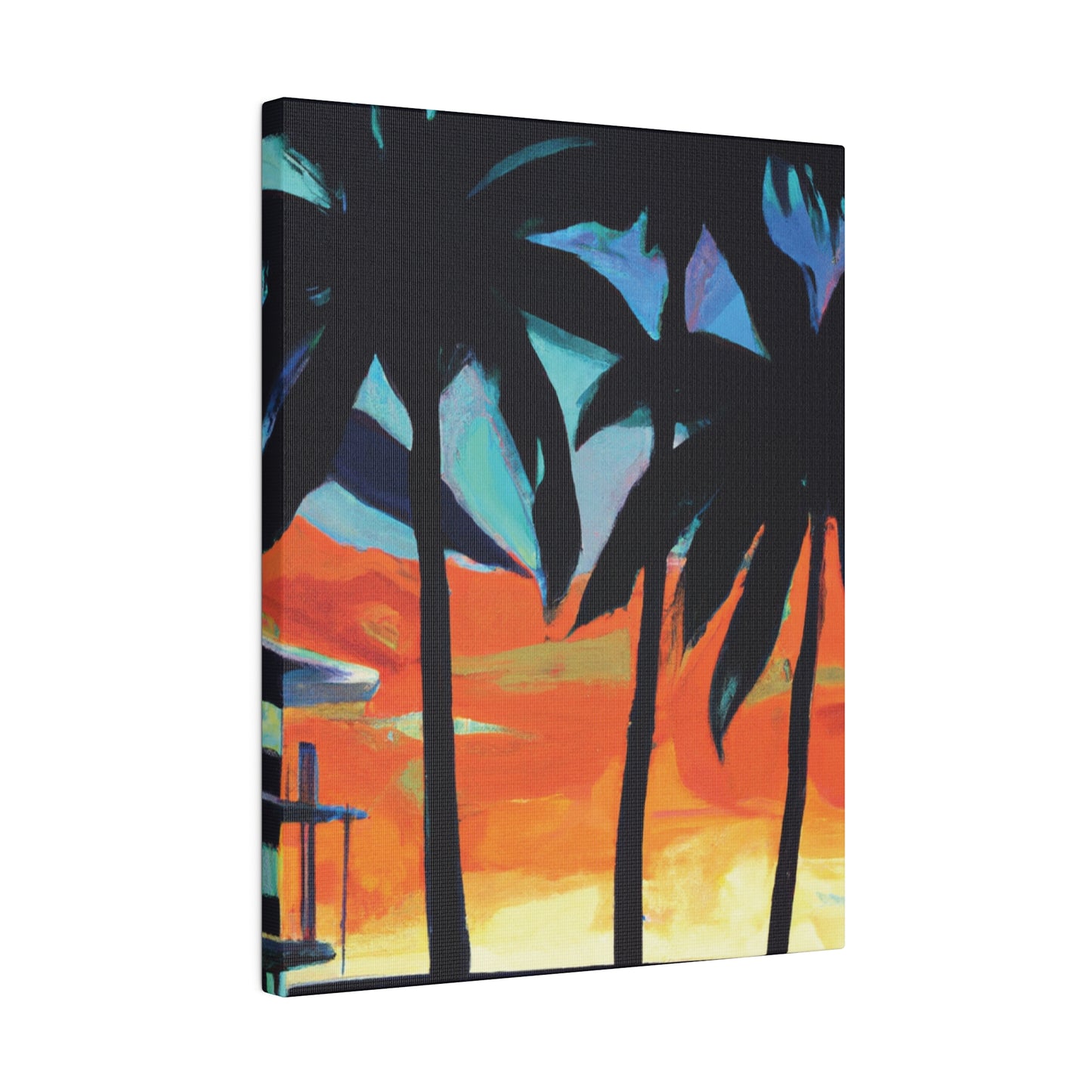 4567W - Miami Beach Sunset Painting Print | Miami | Beach | Sunset | Poster | Home Decor | Wall Art | Canvas