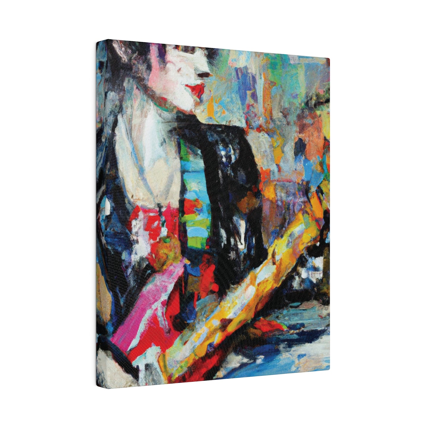 8162K - Rockstar Oil Painting Style Print | Poster | Home Decor | Wall Art | Music Art | Canvas