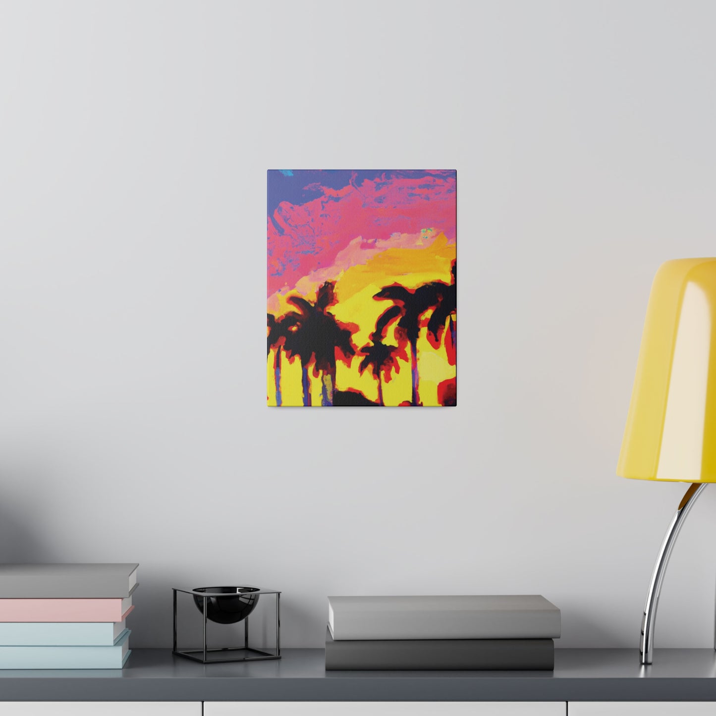 9284G - Miami Beach Sunset Painting Print | Miami | Beach | Sunset | Poster | Home Decor | Wall Art | Canvas