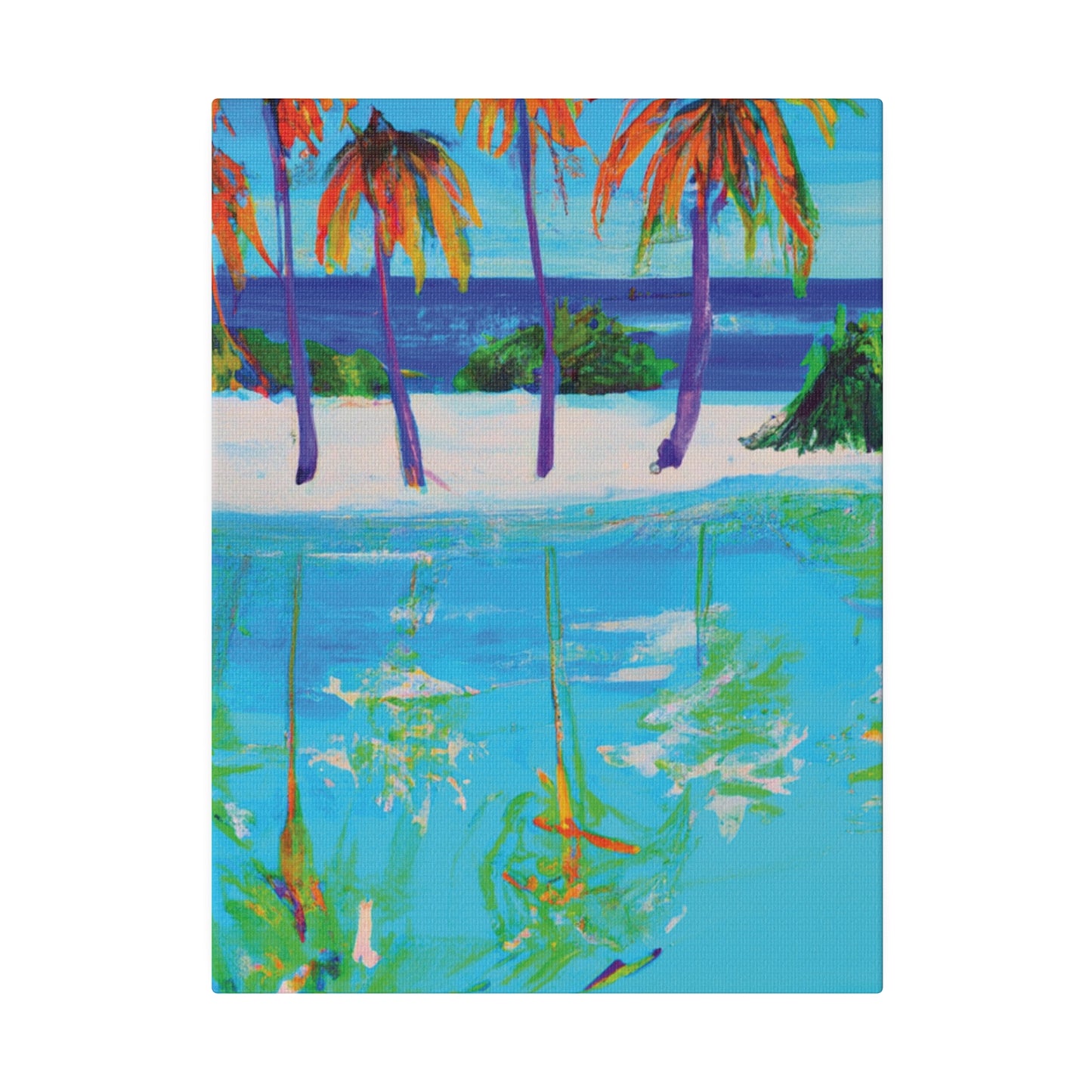 4518F - Bahamas Ocean Painting Print | Bahamas | Ocean | Beach | Poster | Home Decor | Wall Art | Canvas