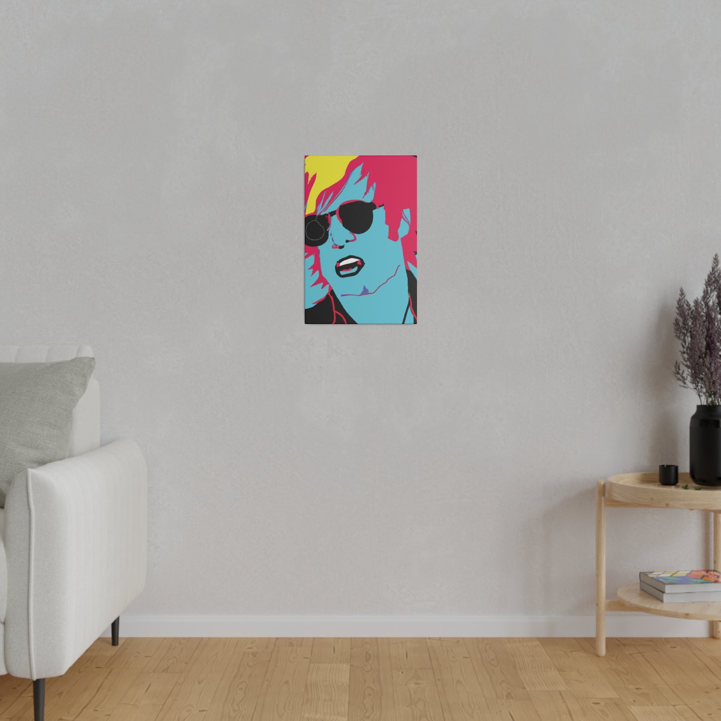 6426B - Rockstar Painting Print | Face | Abstract | Poster | Home Decor | Wall Art | Music Art | Canvas