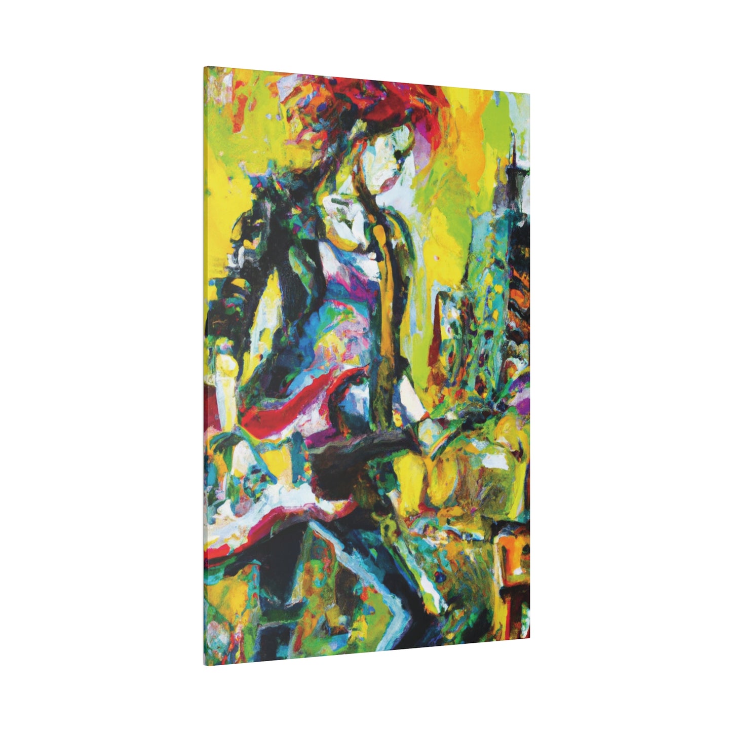 3274Y - Rockstar Oil Painting Style Print | Poster | Home Decor | Wall Art | Music Art | Canvas