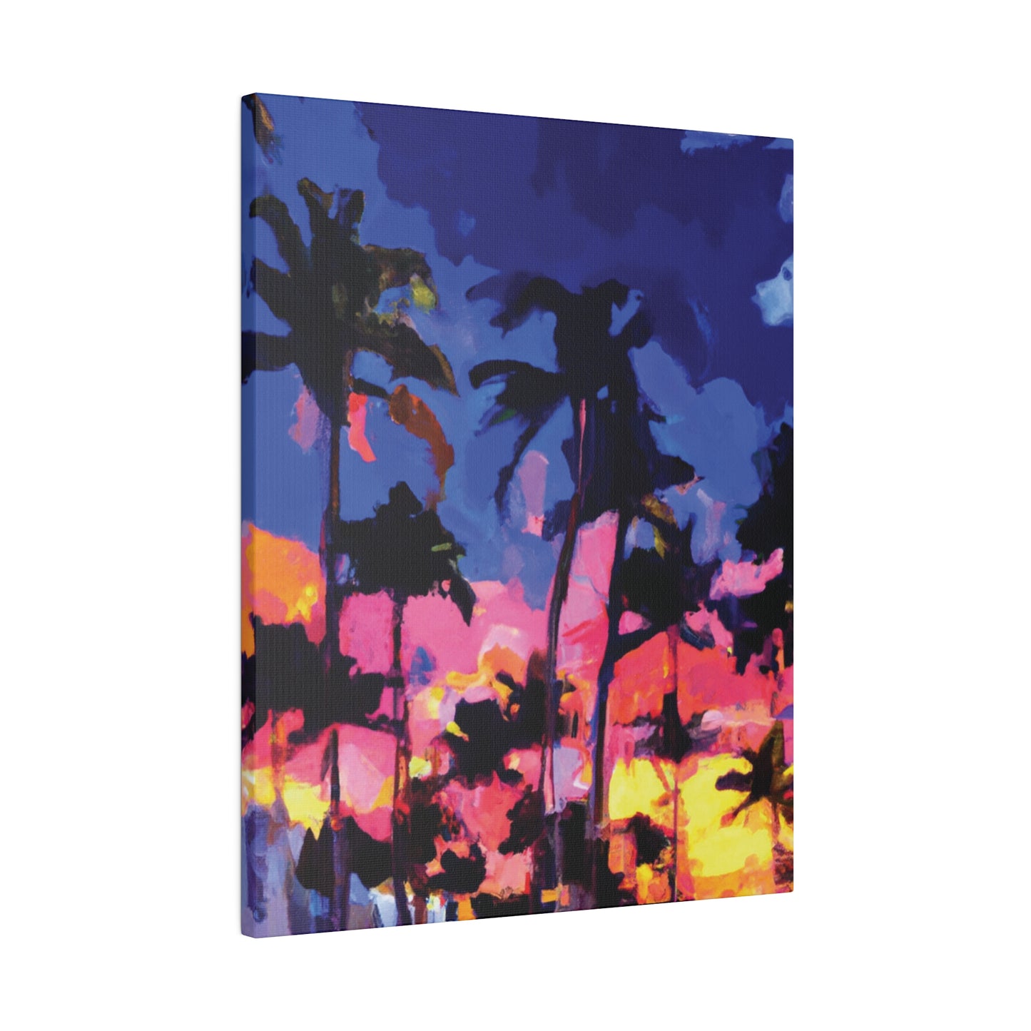 4397K - Miami Beach Sunset Painting Print | Miami | Beach | Sunset | Poster | Home Decor | Wall Art | Canvas