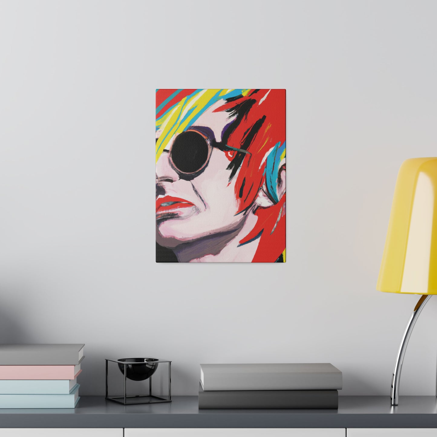 9573V - Rockstar Painting Print | Face | Abstract | Poster | Home Decor | Wall Art | Music Art | Canvas