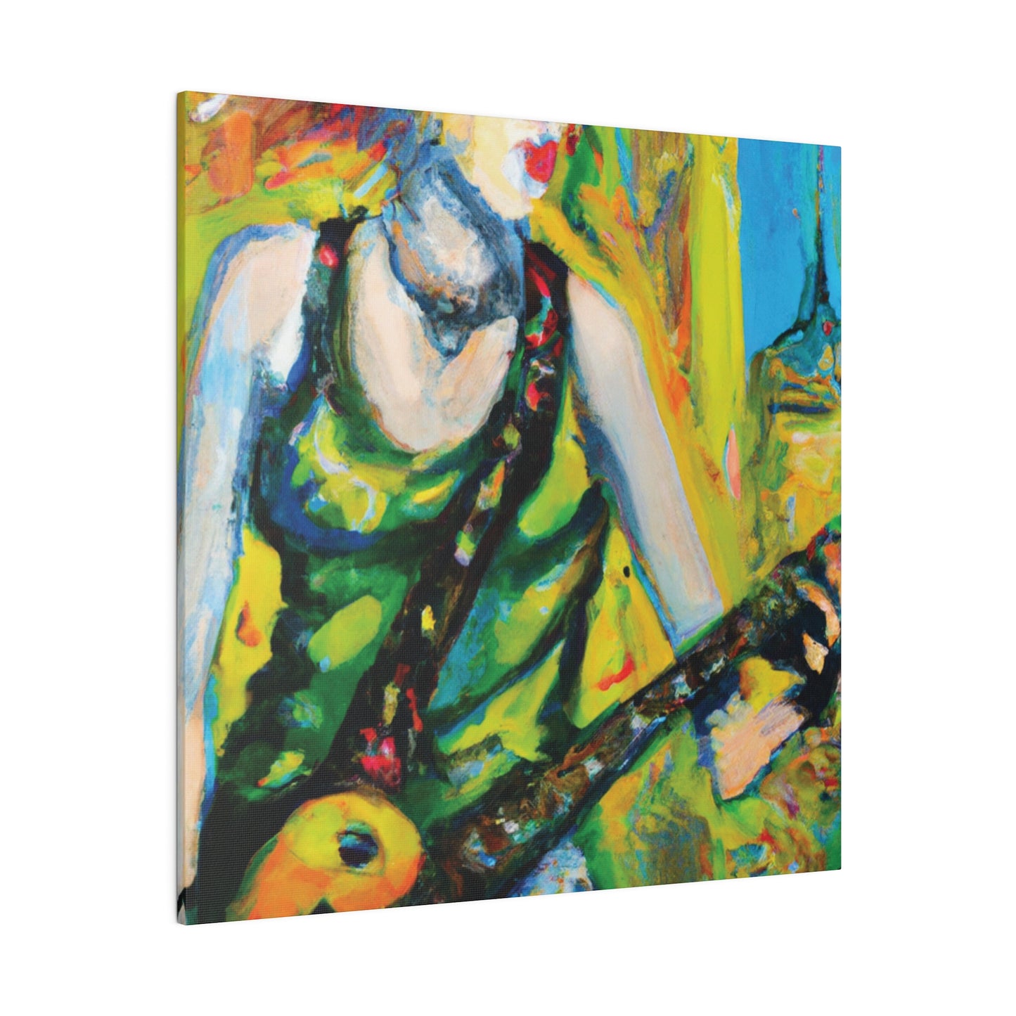 4713C - Rockstar Oil Painting Style Print | Poster | Home Decor | Wall Art | Music Art | Canvas