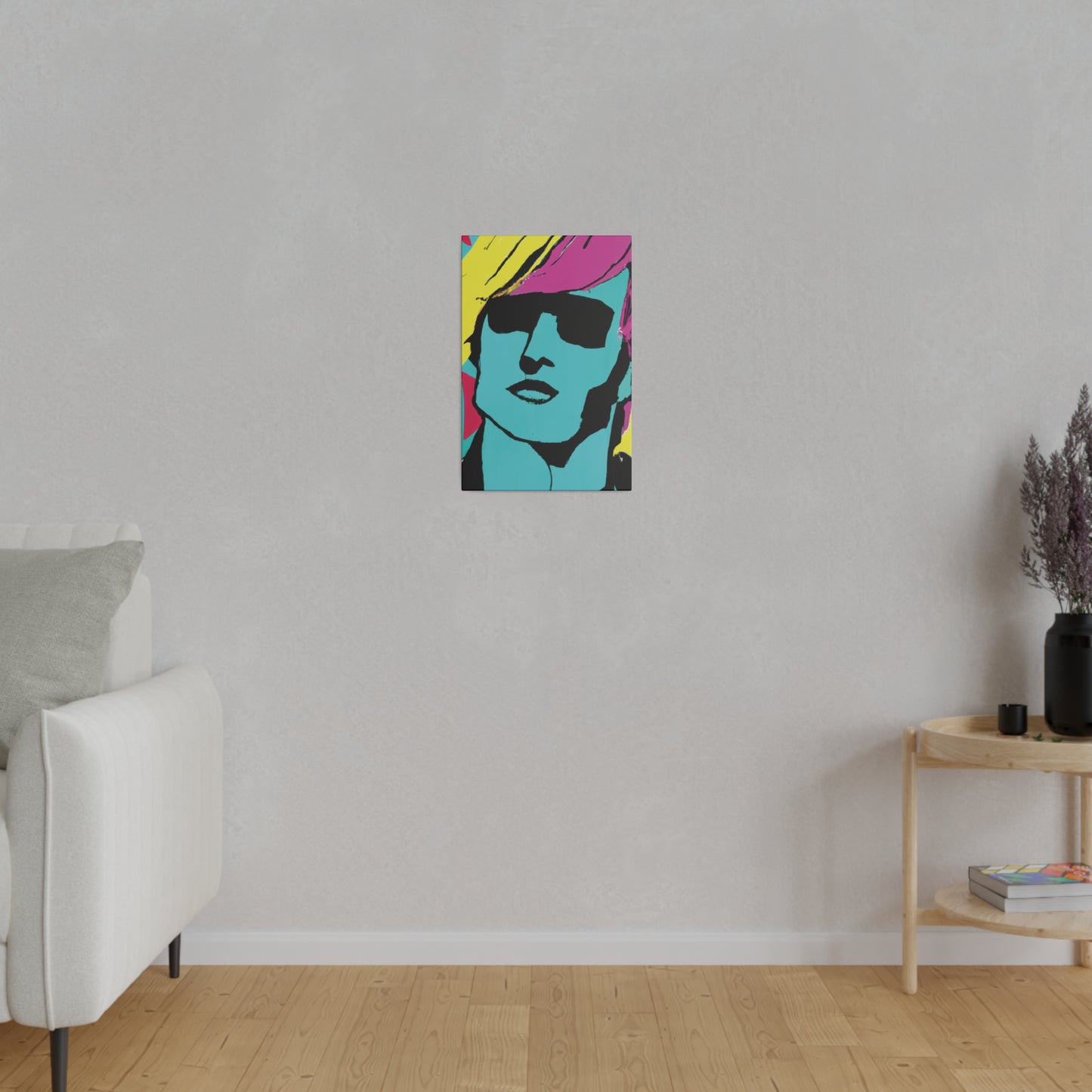 8753H - Rockstar Painting Print | Face | Abstract | Poster | Home Decor | Wall Art | Music Art | Canvas