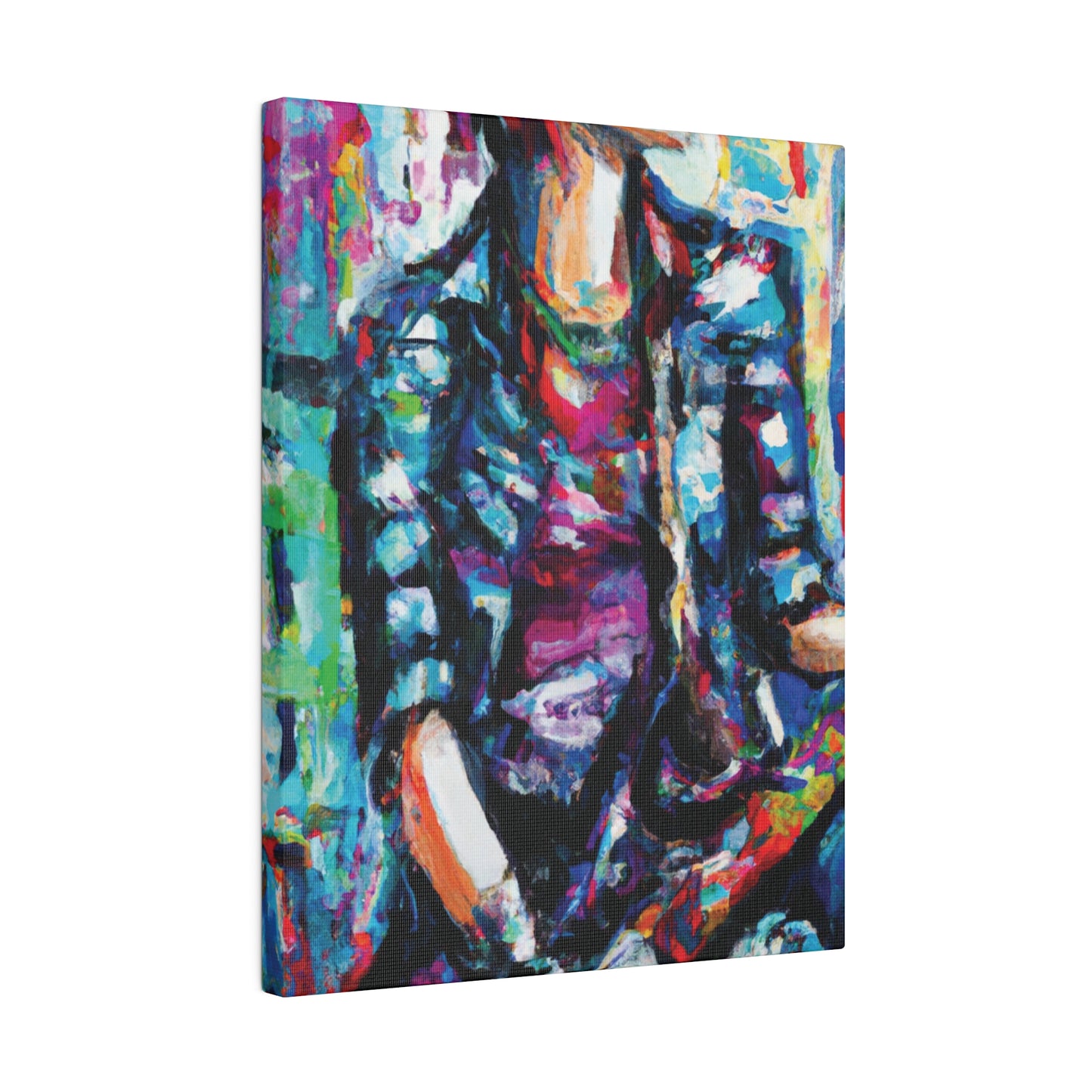 5033P - Rockstar Oil Painting Style Print | Poster | Home Decor | Wall Art | Music Art | Canvas