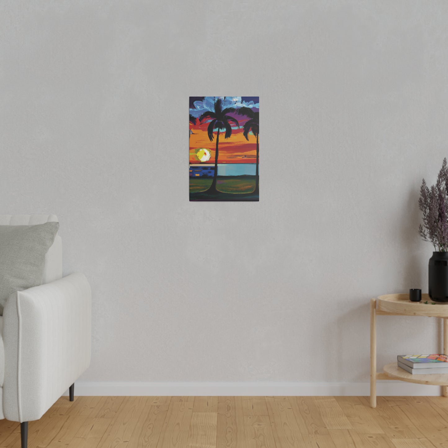 1676M - Miami Beach Sunset Painting Print | Miami | Beach | Sunset | Poster | Home Decor | Wall Art | Canvas