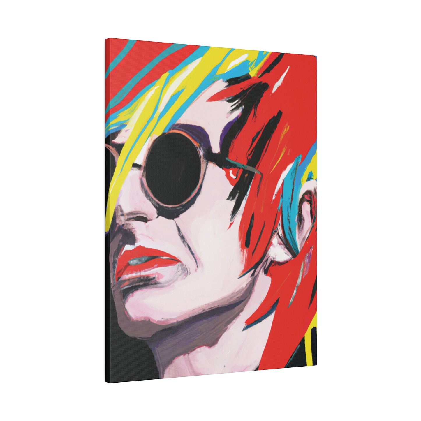 9573V - Rockstar Painting Print | Face | Abstract | Poster | Home Decor | Wall Art | Music Art | Canvas