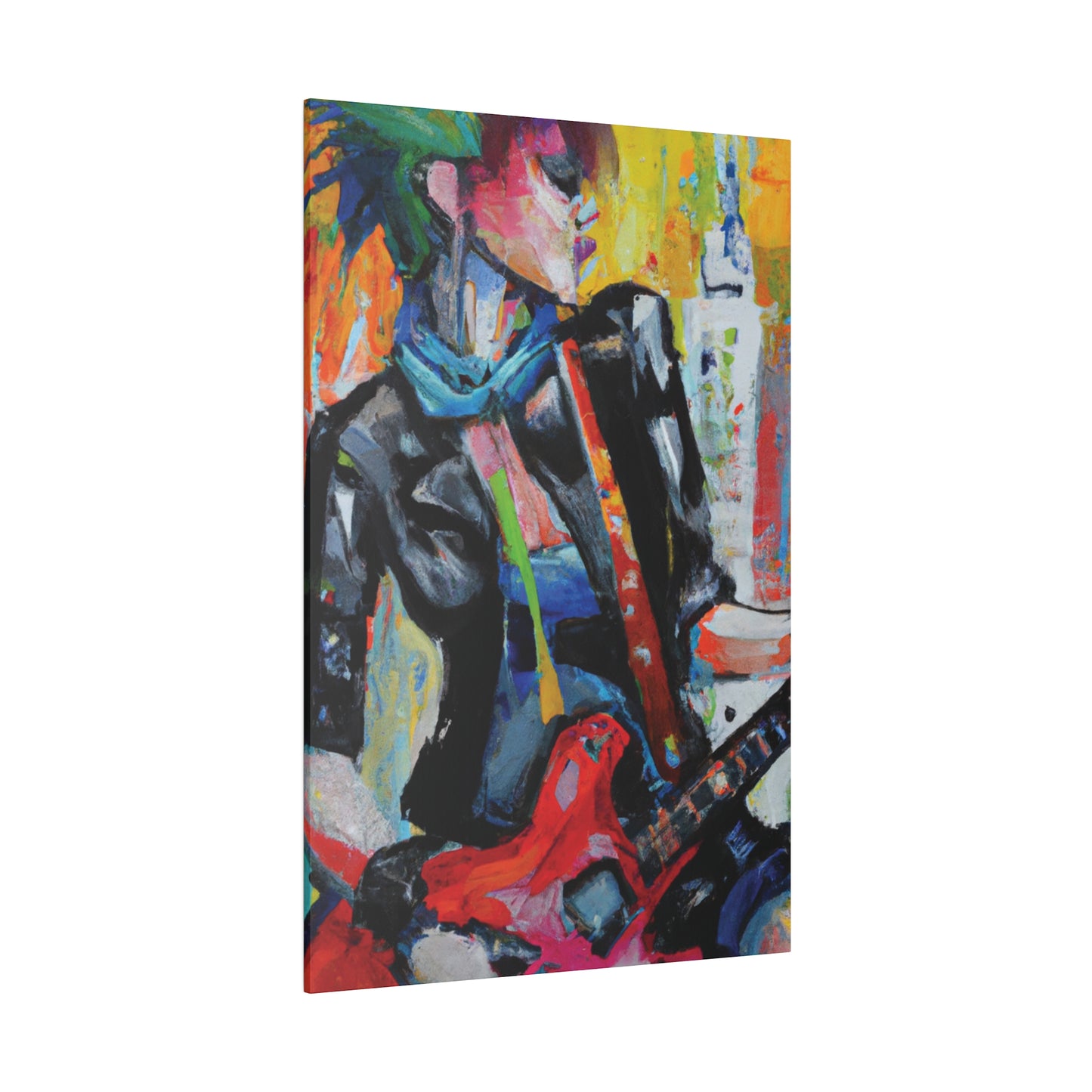 3614G - Rockstar Oil Painting Style Print | Poster | Home Decor | Wall Art | Music Art | Canvas