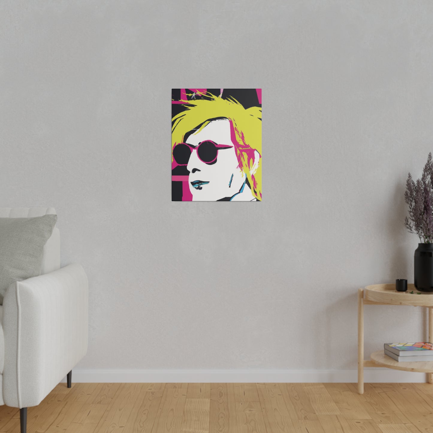 4231W - Rockstar Painting Print | Face | Abstract | Poster | Home Decor | Wall Art | Music Art | Canvas