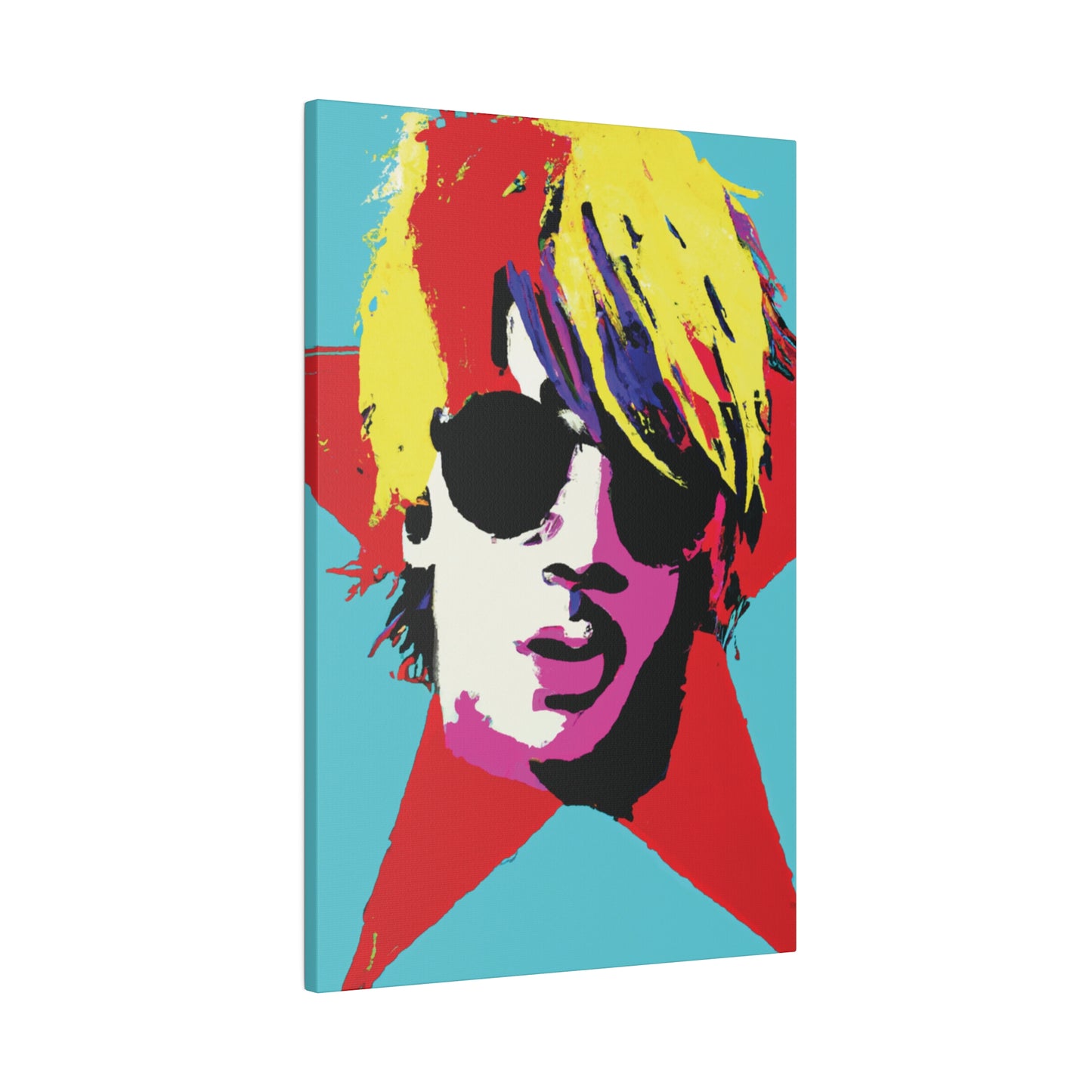 7442Q - Rockstar Painting Print | Face | Abstract | Poster | Home Decor | Wall Art | Music Art | Canvas