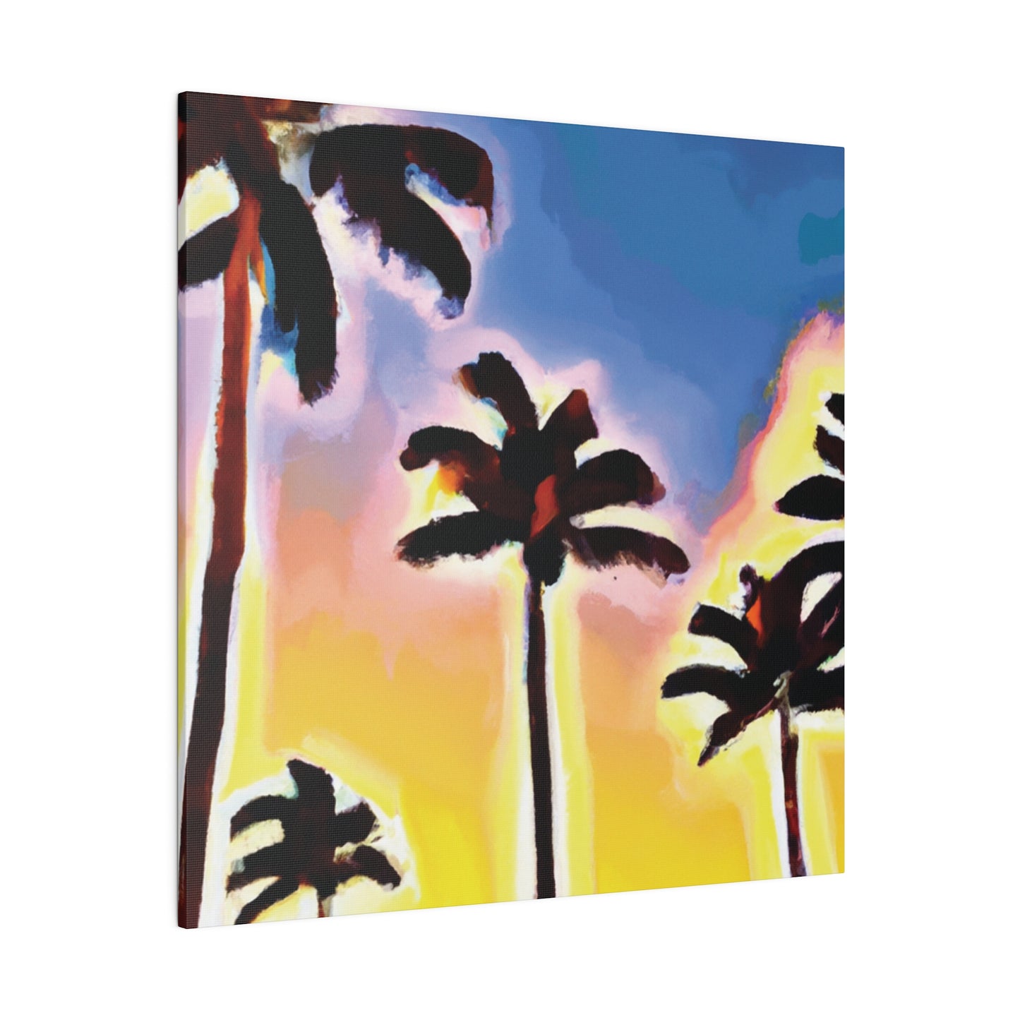 3437Q - Miami Beach Sunset Painting Print | Miami | Beach | Sunset | Poster | Home Decor | Wall Art | Canvas