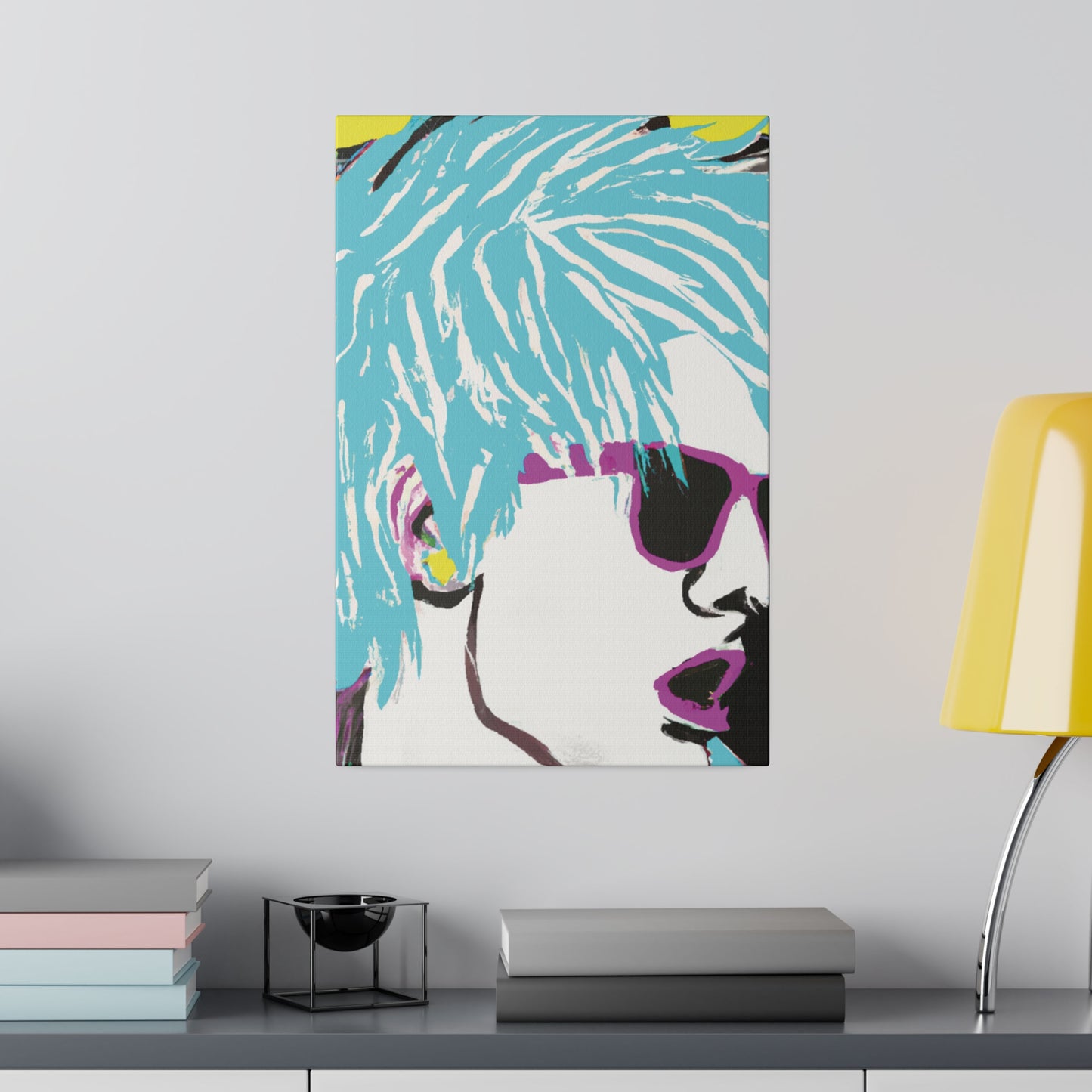 5802P - Rockstar Painting Print | Face | Abstract | Poster | Home Decor | Wall Art | Music Art | Canvas