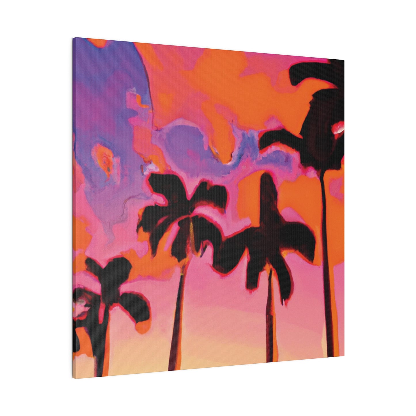 7182U - Miami Beach Sunset Painting Print | Miami | Beach | Sunset | Poster | Home Decor | Wall Art | Canvas