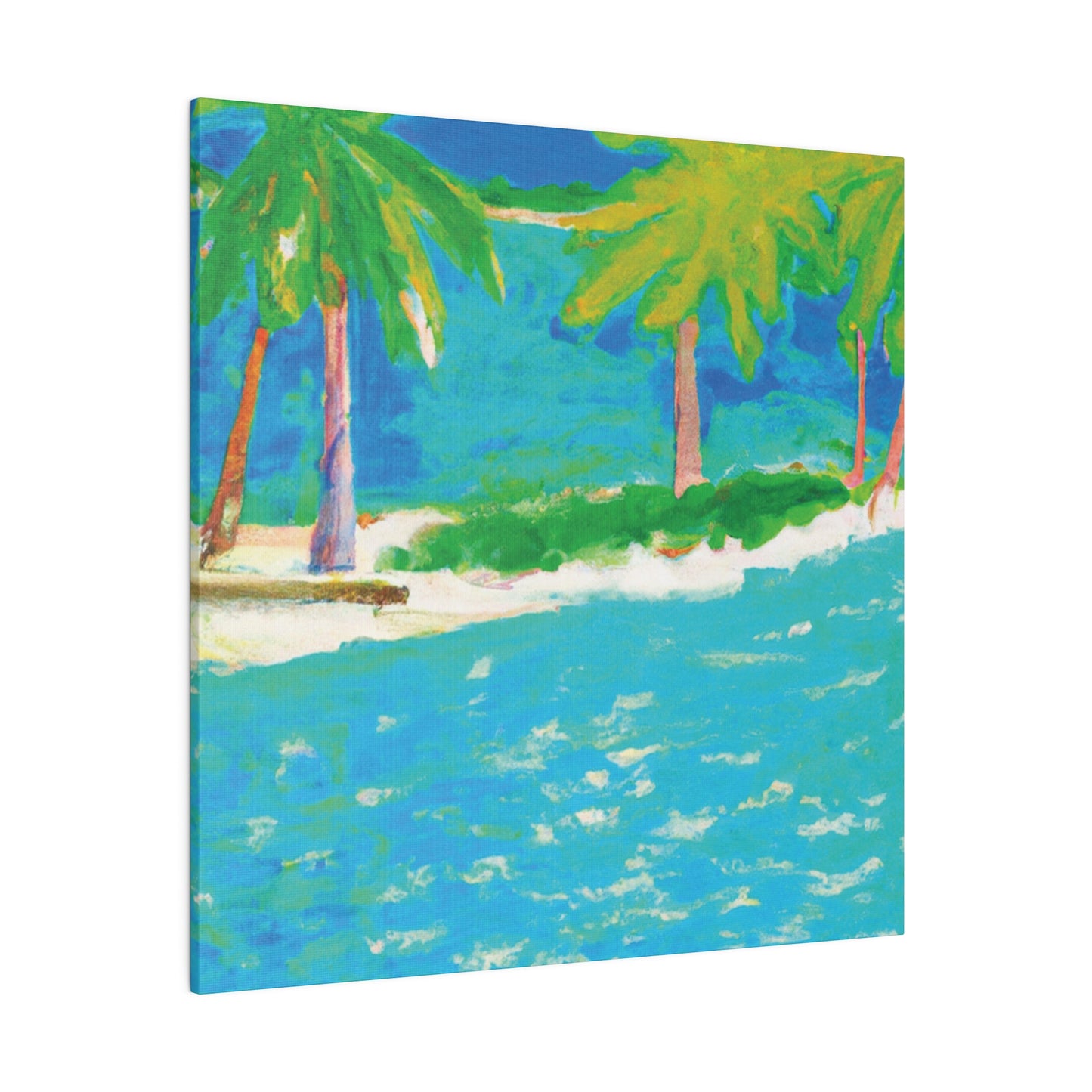 3271K - Bahamas Ocean Painting Print | Bahamas | Ocean | Beach | Poster | Home Decor | Wall Art | Canvas