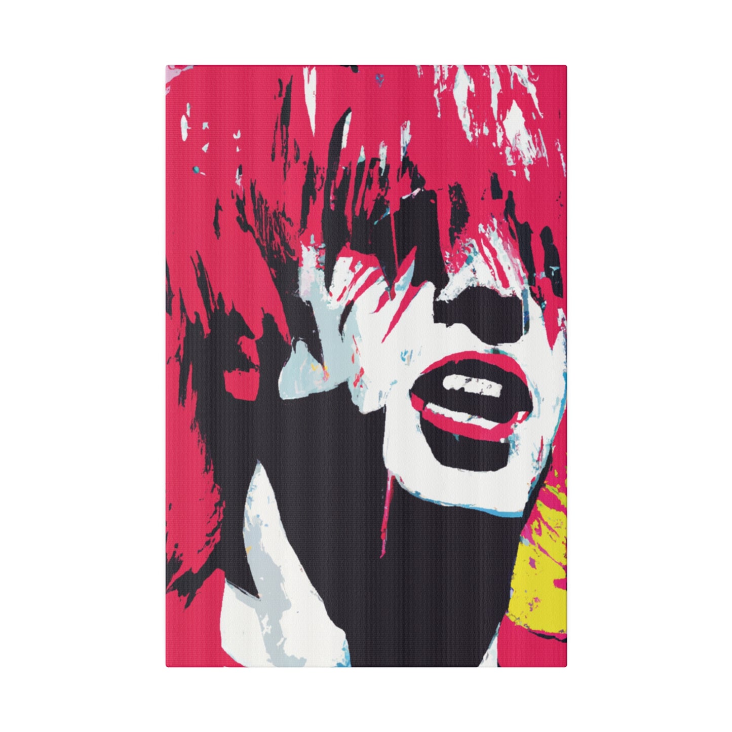 8269P - Rockstar Painting Print | Face | Abstract | Poster | Home Decor | Wall Art | Music Art | Canvas