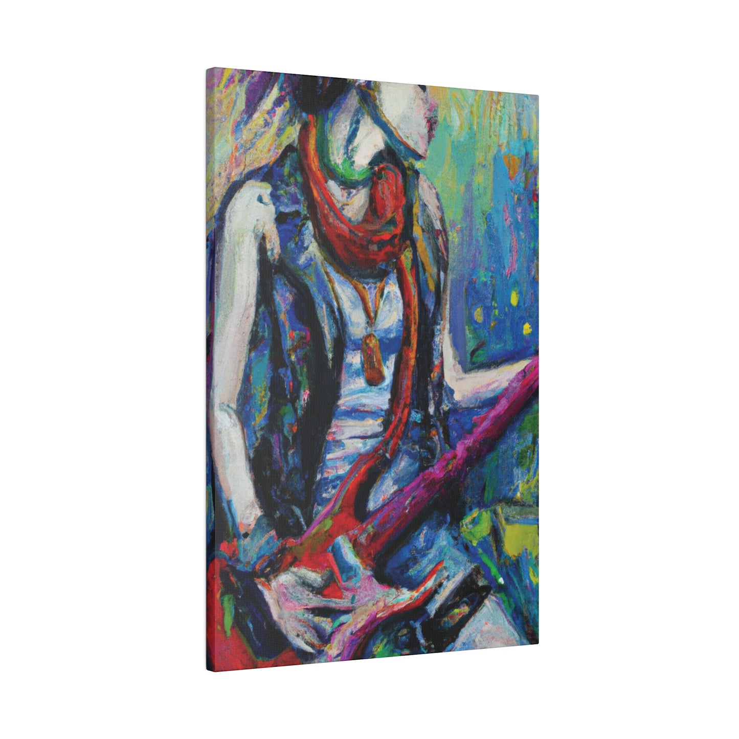 6328G - Rockstar Oil Painting Style Print | Poster | Home Decor | Wall Art | Music Art | Canvas