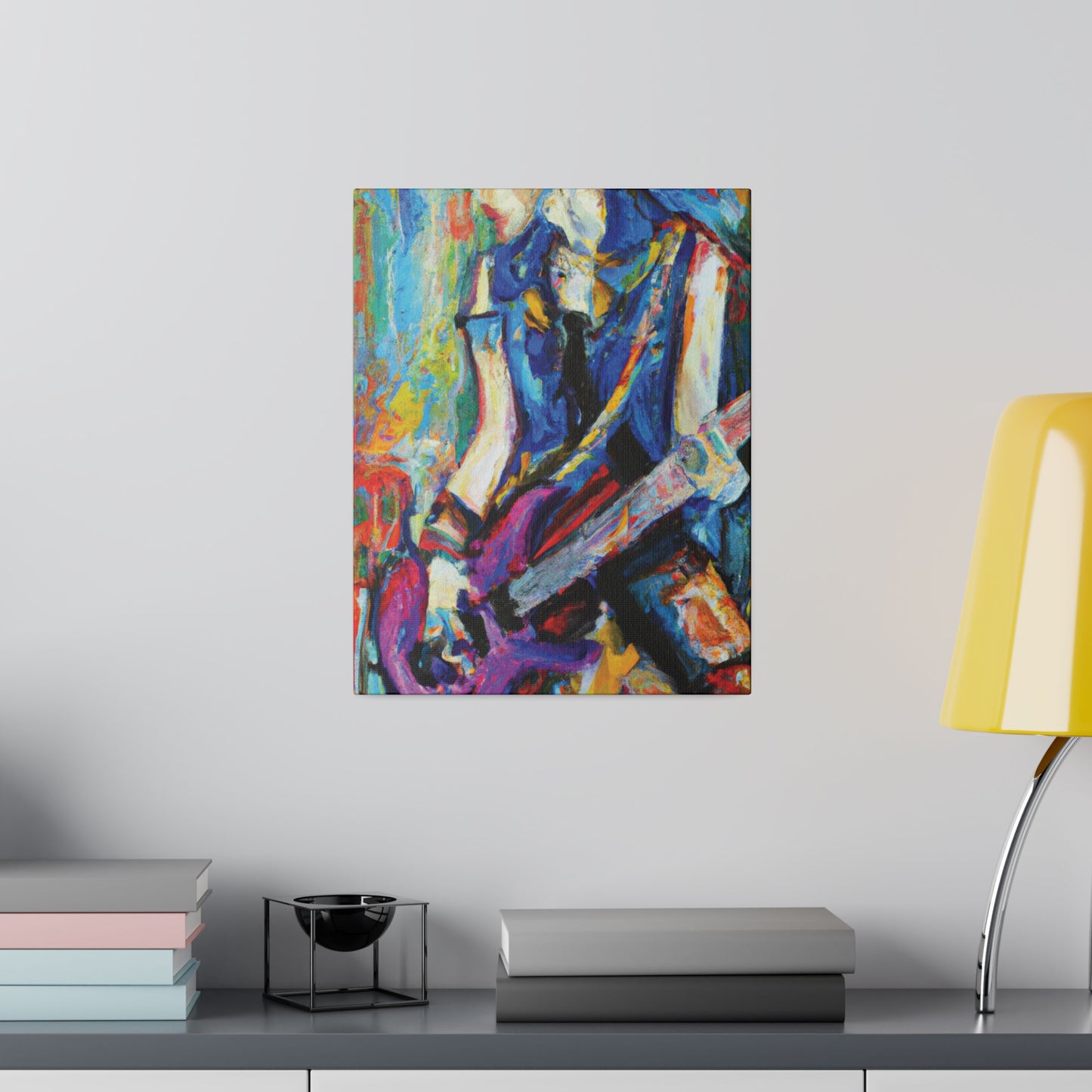 3886Z - Rockstar Oil Painting Style Print | Poster | Home Decor | Wall Art | Music Art | Canvas