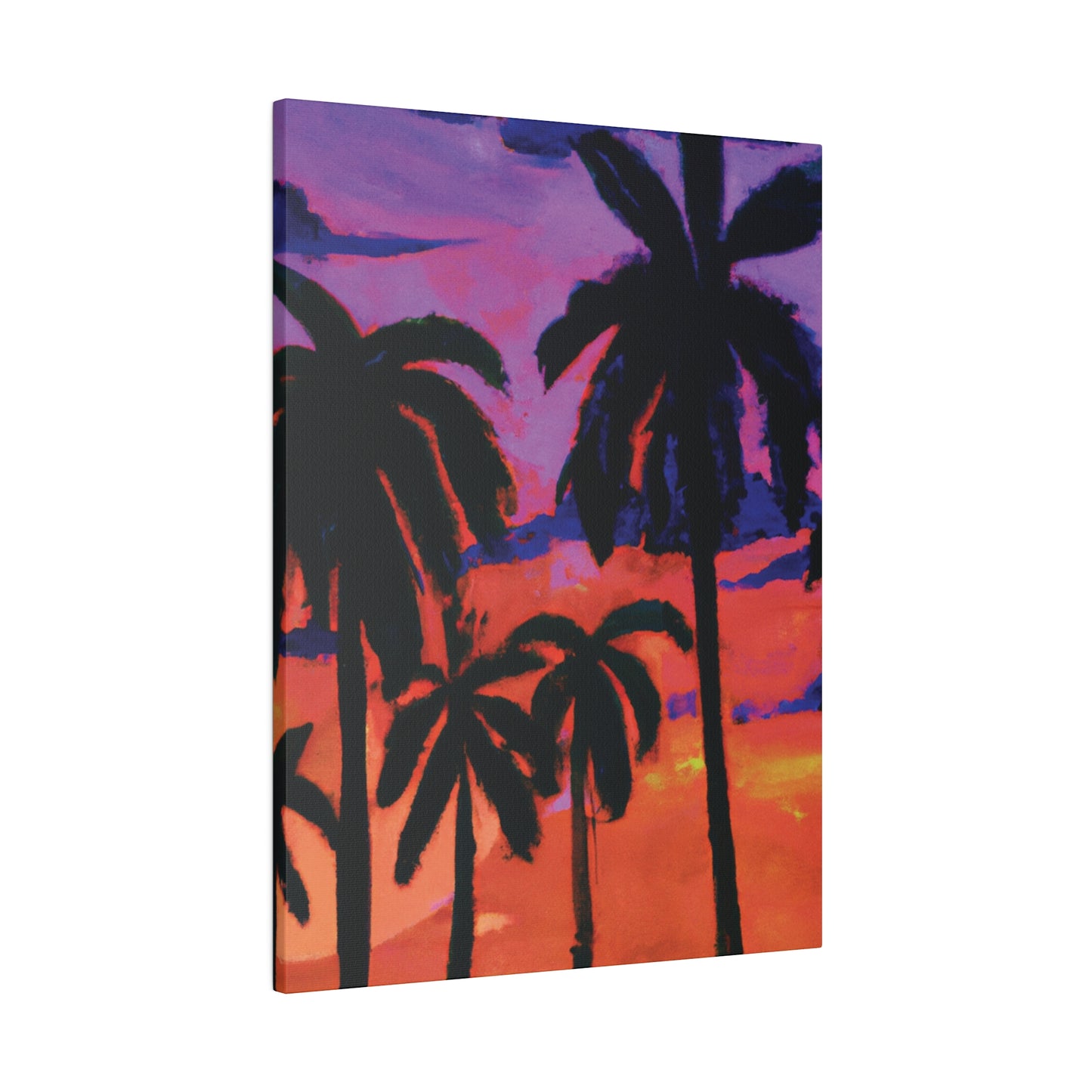 8314G - Miami Beach Sunset Painting Print | Miami | Beach | Sunset | Poster | Home Decor | Wall Art | Canvas