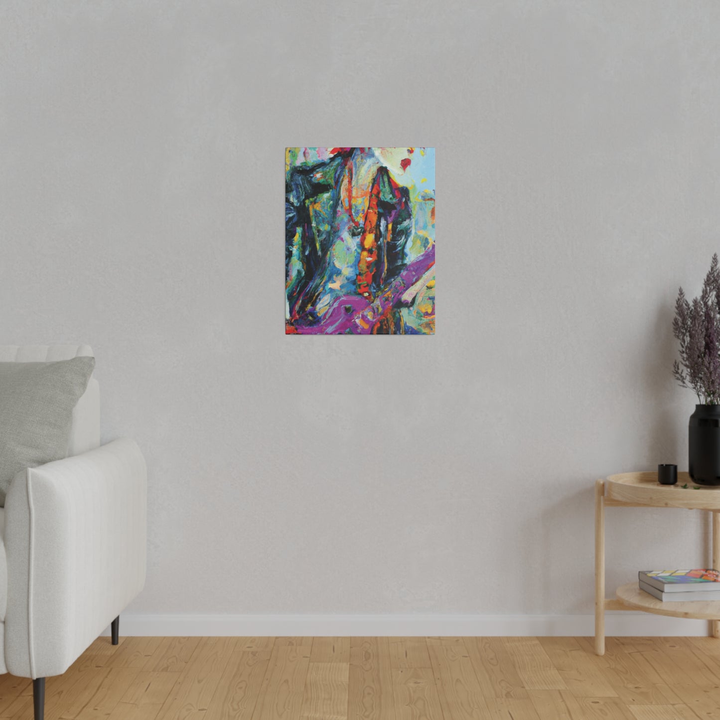 9351Q - Rockstar Oil Painting Style Print | Poster | Home Decor | Wall Art | Music Art | Canvas