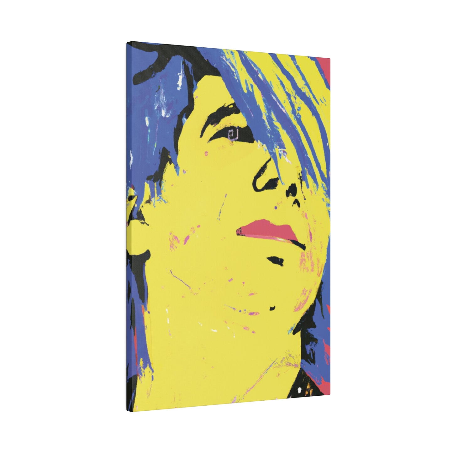 4894A - Rockstar Painting Print | Face | Abstract | Poster | Home Decor | Wall Art | Music Art | Canvas