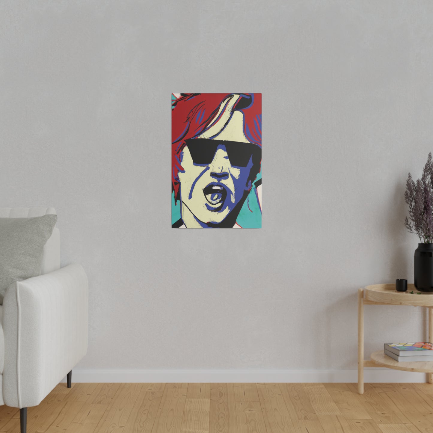 3245Z - Rockstar Painting Print | Face | Abstract | Poster | Home Decor | Wall Art | Music Art | Canvas