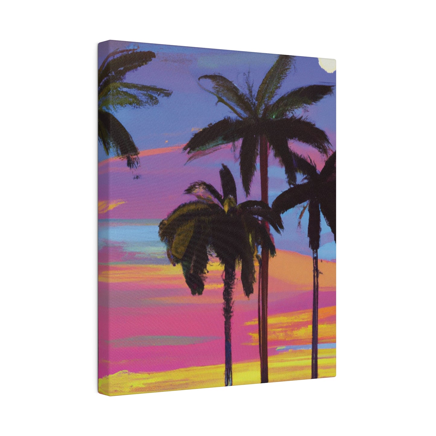 4360Y - Miami Beach Sunset Painting Print | Miami | Beach | Sunset | Poster | Home Decor | Wall Art | Canvas