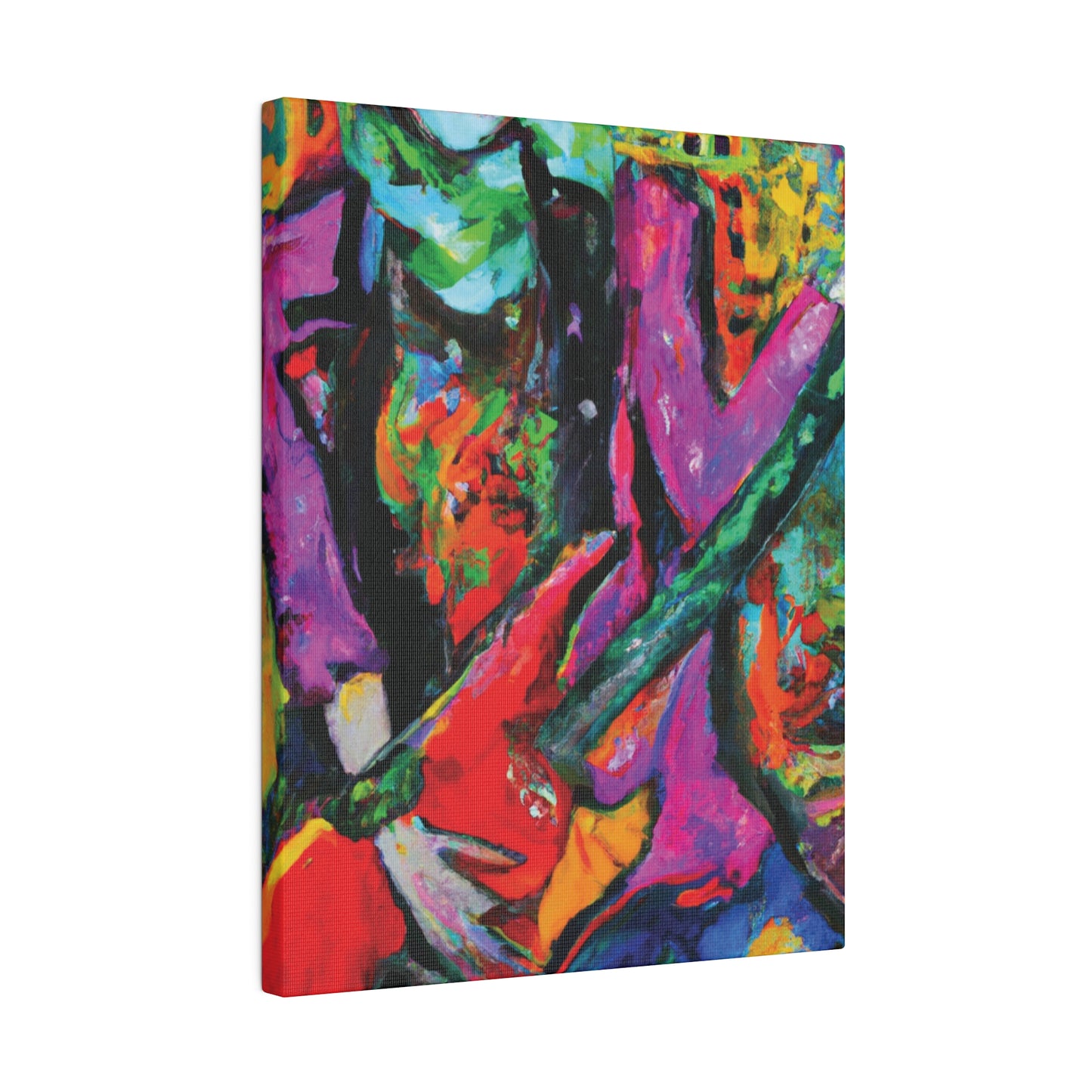 3861D - Rockstar Oil Painting Style Print | Poster | Home Decor | Wall Art | Music Art | Canvas