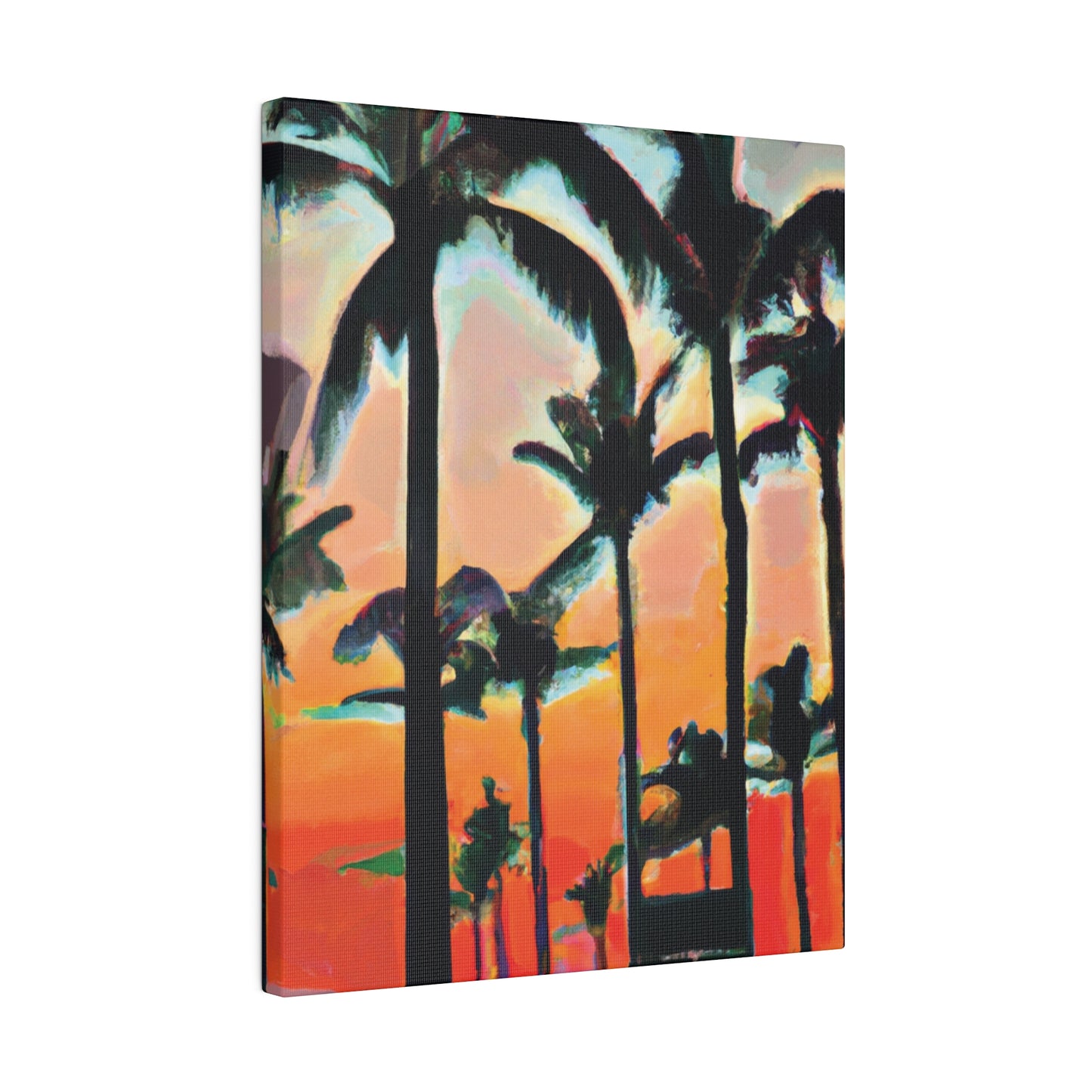 4891A - Miami Beach Sunset Painting Print | Miami | Beach | Sunset | Poster | Home Decor | Wall Art | Canvas