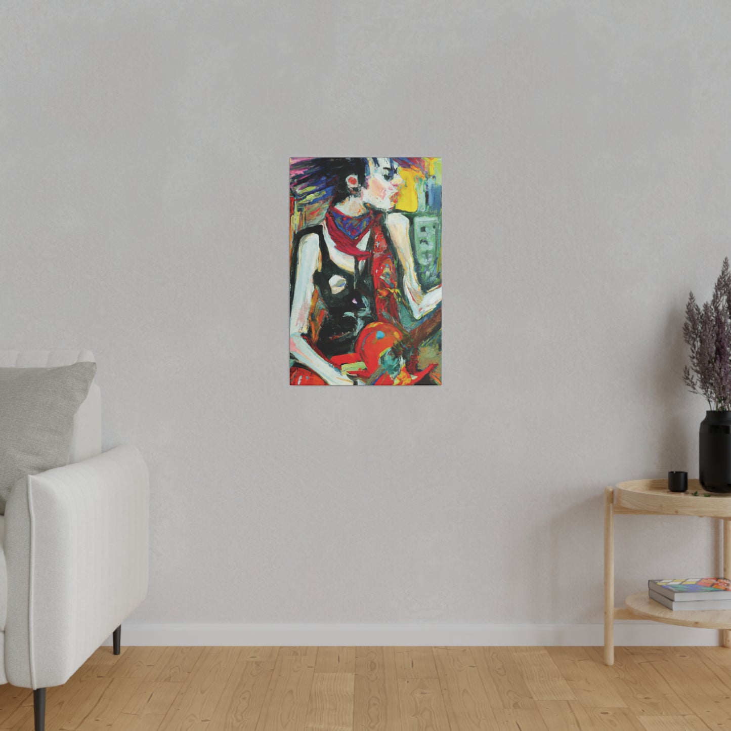 8733Q - Rockstar Oil Painting Style Print | Poster | Home Decor | Wall Art | Music Art | Canvas