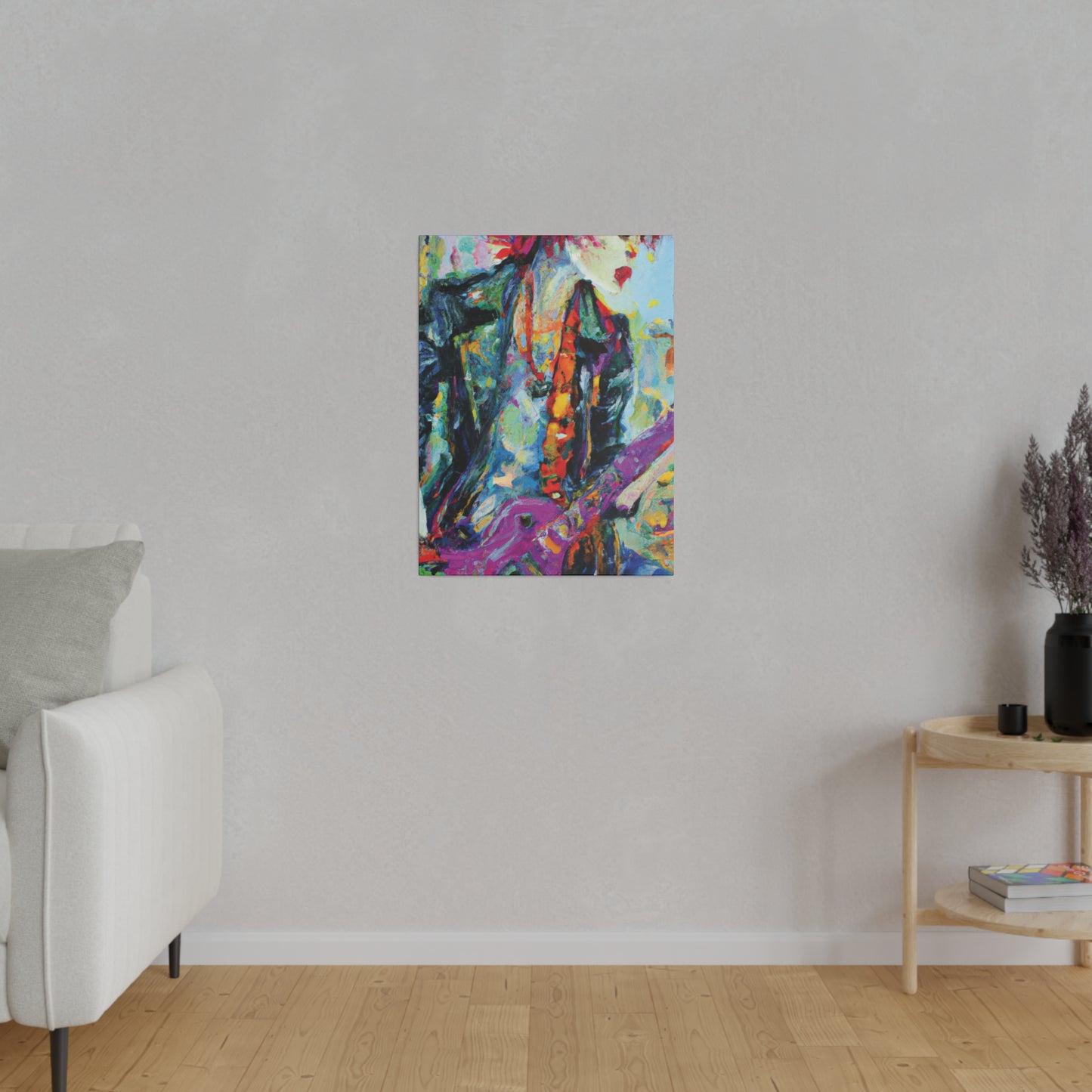 9351Q - Rockstar Oil Painting Style Print | Poster | Home Decor | Wall Art | Music Art | Canvas