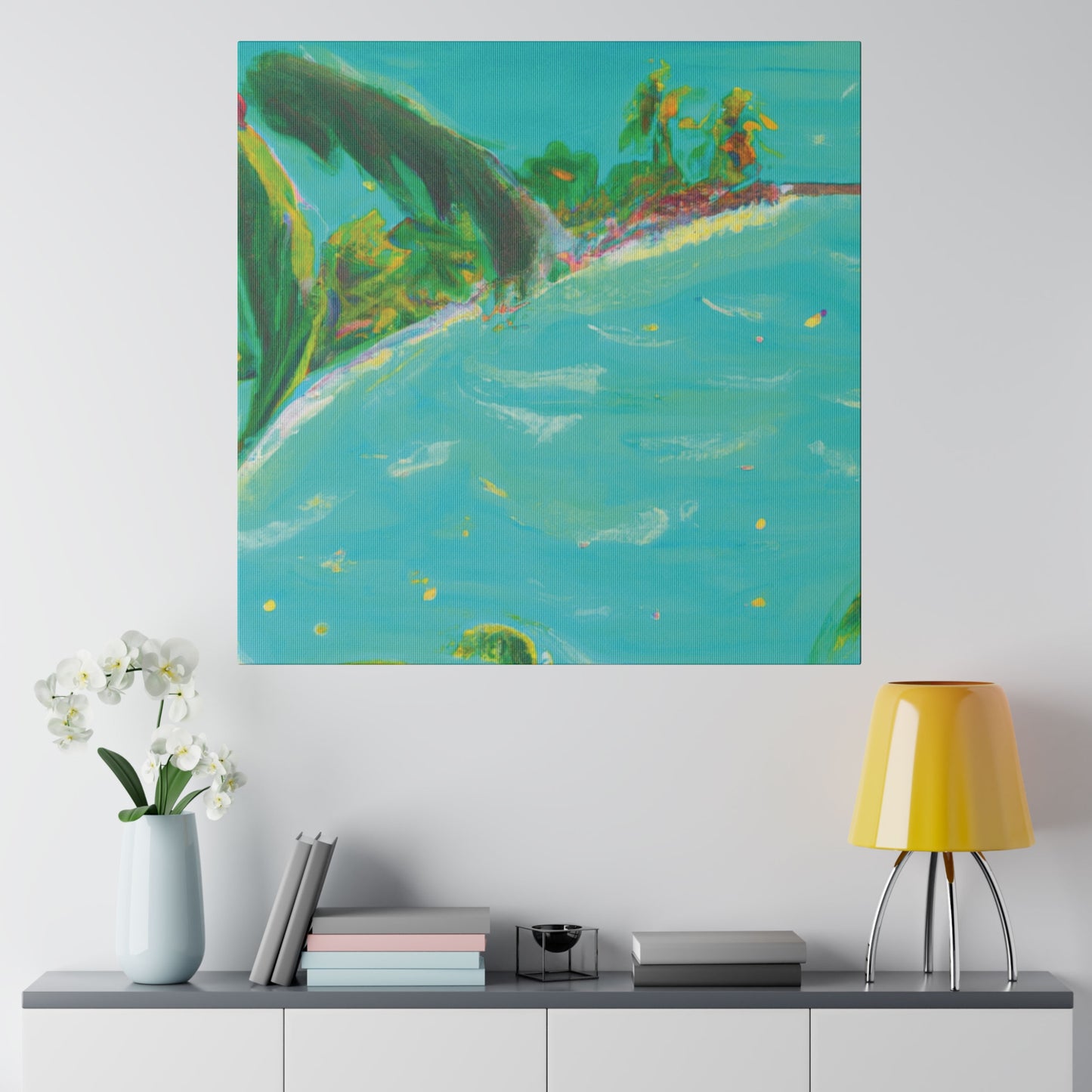 1935K - Bahamas Ocean Painting Print | Bahamas | Ocean | Beach | Poster | Home Decor | Wall Art | Canvas