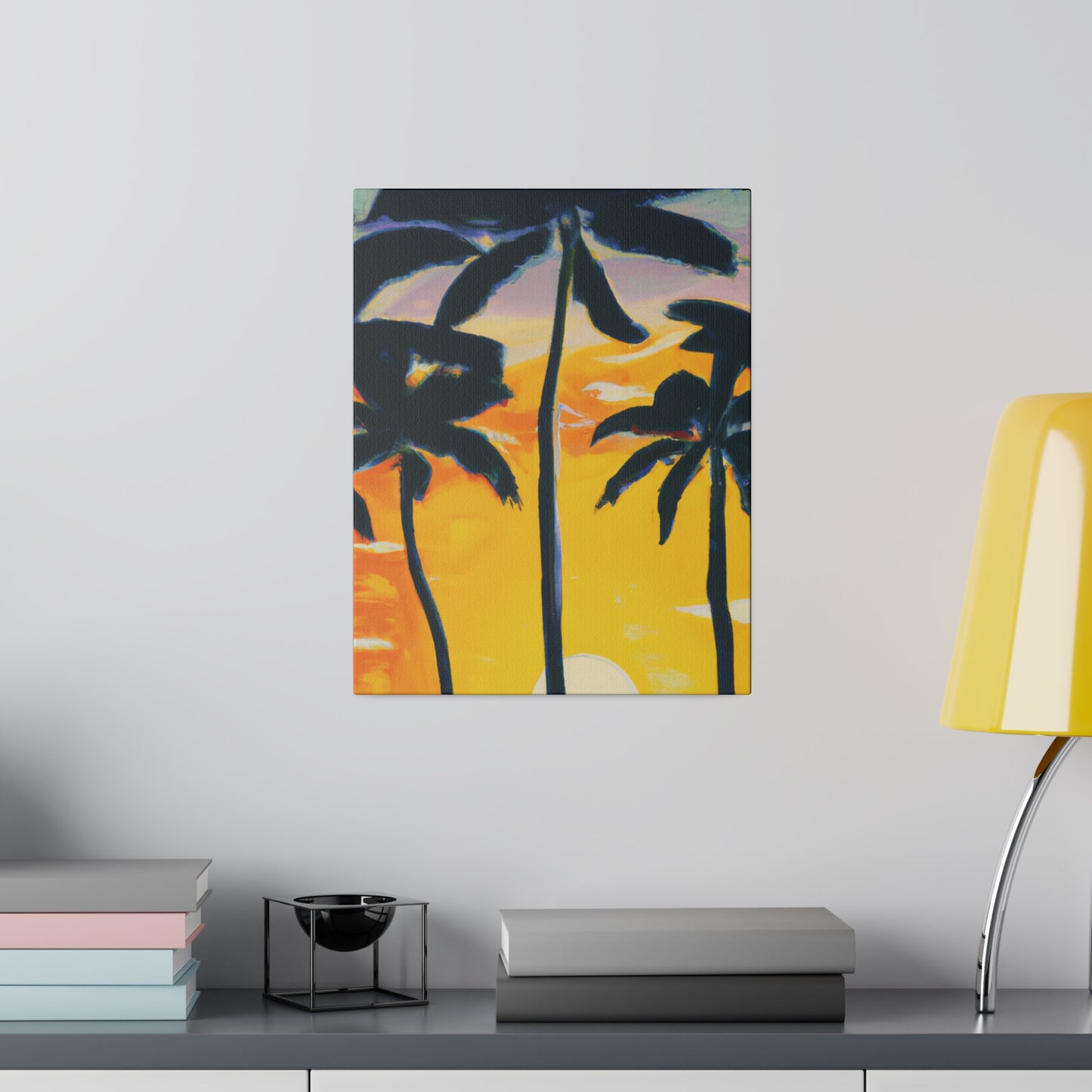 7390N - Miami Beach Sunset Painting Print | Miami | Beach | Sunset | Poster | Home Decor | Wall Art | Canvas