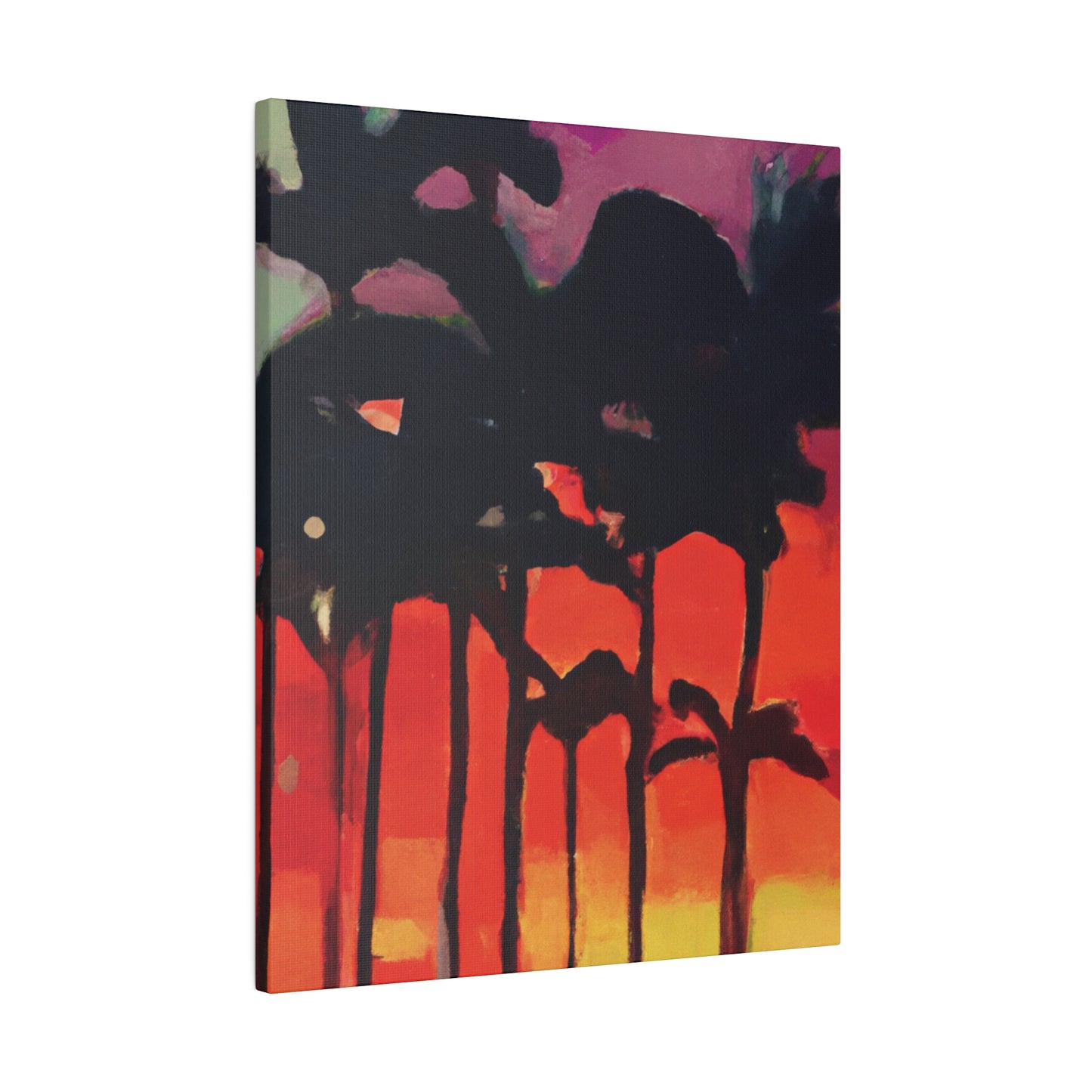 9653K - Miami Beach Sunset Painting Print | Miami | Beach | Sunset | Poster | Home Decor | Wall Art | Canvas