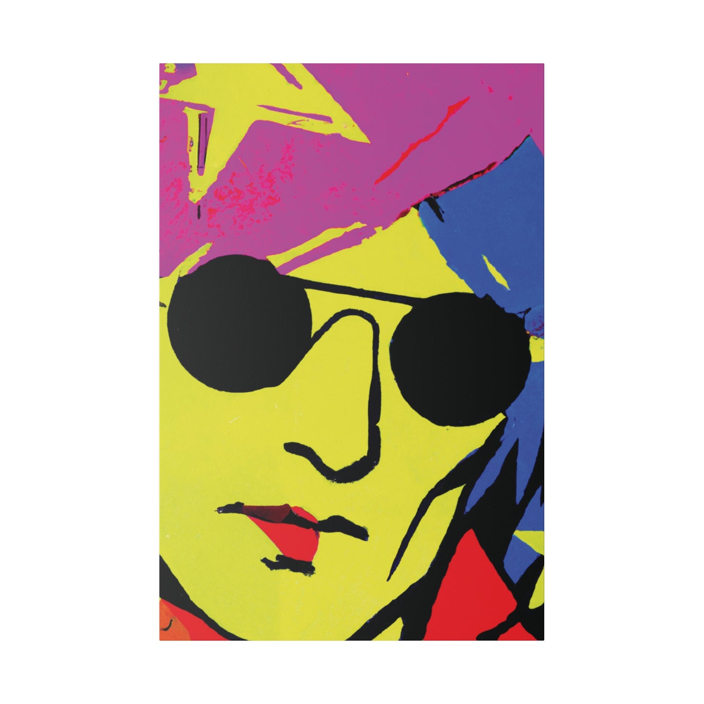 7490C - Rockstar Painting Print | Face | Abstract | Poster | Home Decor | Wall Art | Music Art | Canvas