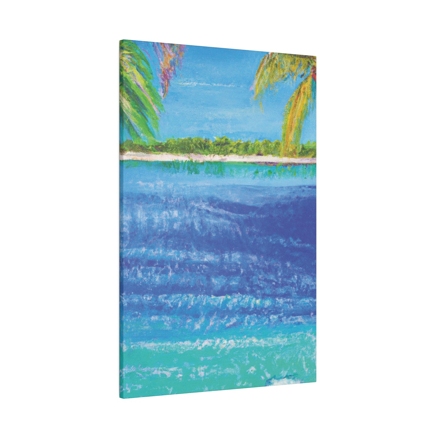 5045T - Bahamas Ocean Painting Print | Bahamas | Ocean | Beach | Poster | Home Decor | Wall Art | Canvas