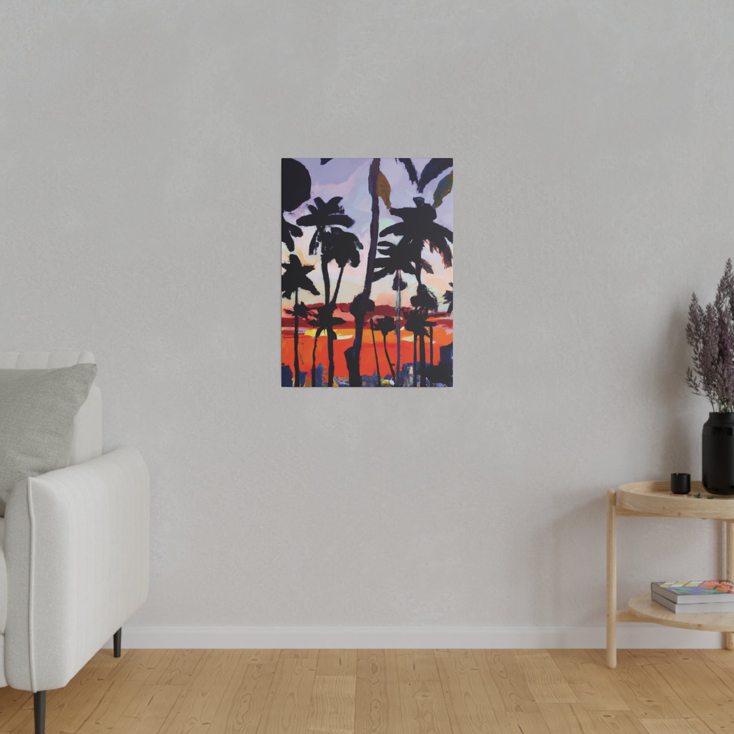 4161D - Miami Beach Sunset Painting Print | Miami | Beach | Sunset | Poster | Home Decor | Wall Art | Canvas