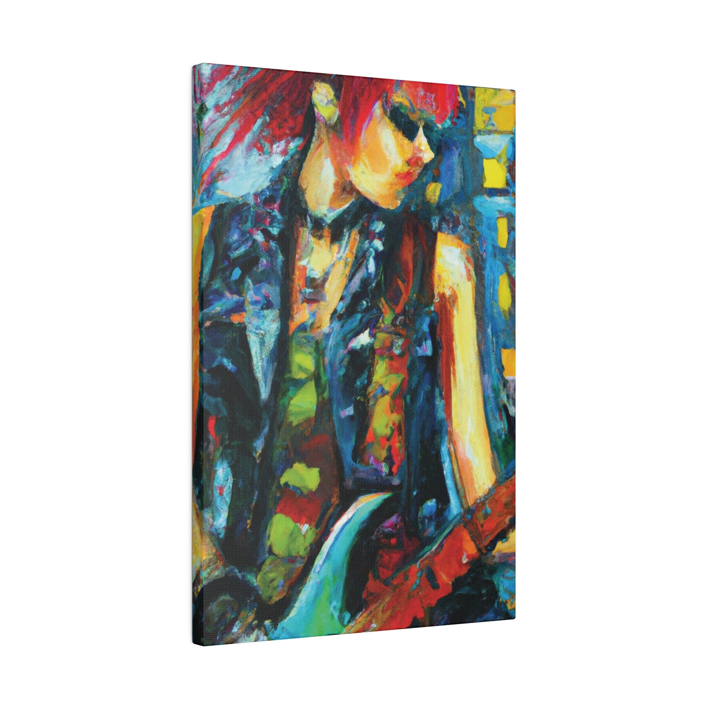 8541R - Rockstar Oil Painting Style Print | Poster | Home Decor | Wall Art | Music Art | Canvas