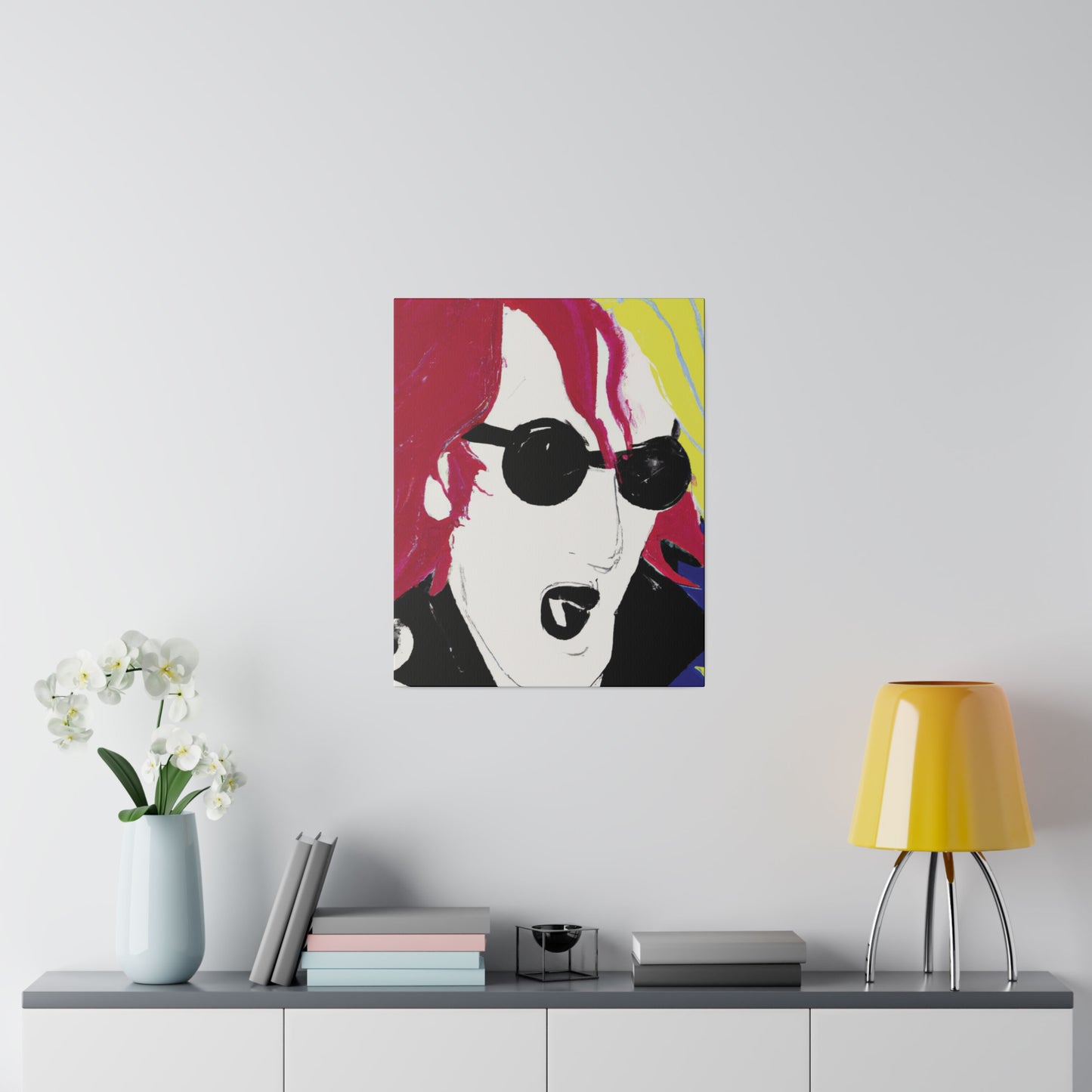 6485Q - Rockstar Painting Print | Face | Abstract | Poster | Home Decor | Wall Art | Music Art | Canvas