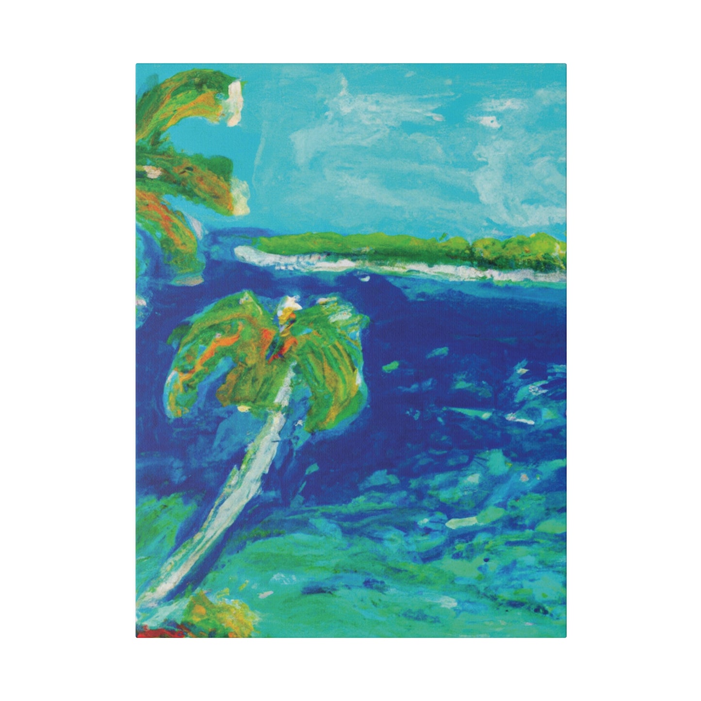 4657V - Bahamas Ocean Painting Print | Bahamas | Ocean | Beach | Poster | Home Decor | Wall Art | Canvas