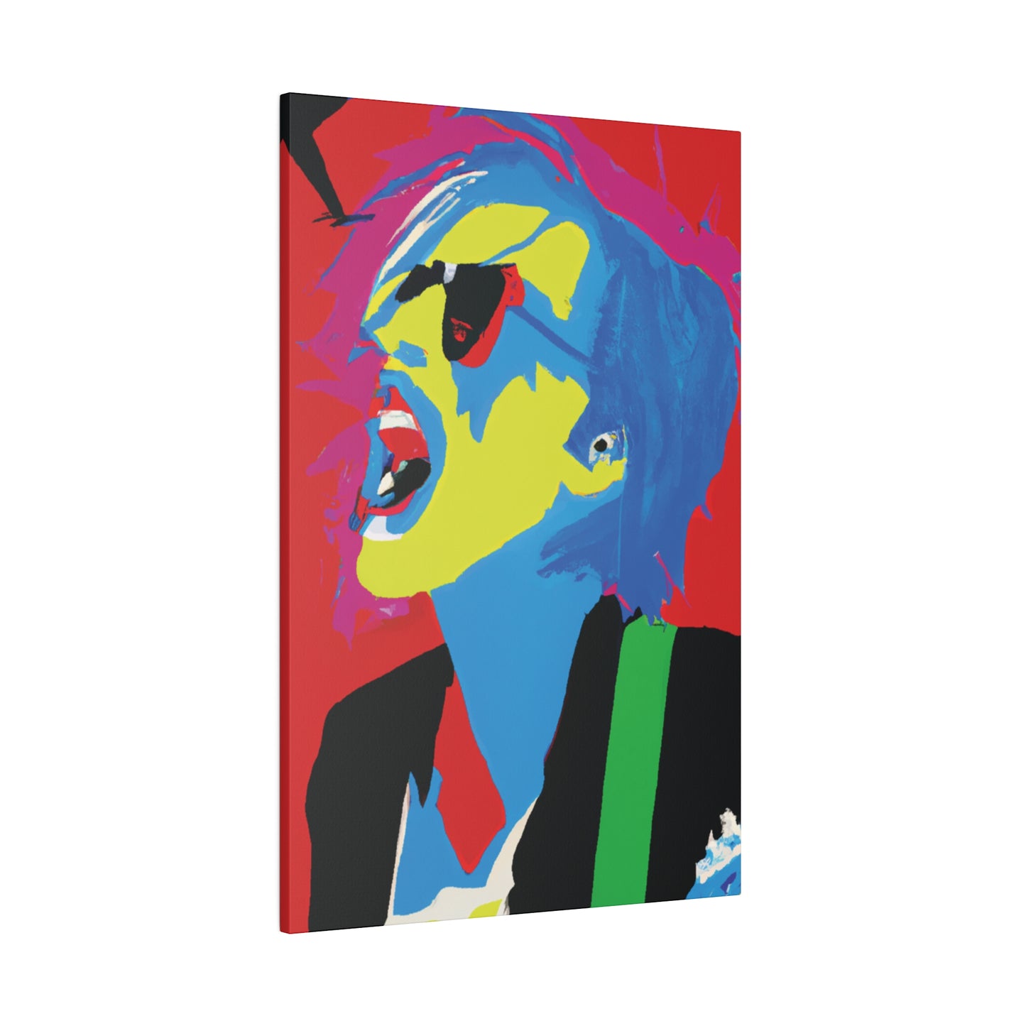 7805M - Rockstar Painting Print | Face | Abstract | Poster | Home Decor | Wall Art | Music Art | Canvas