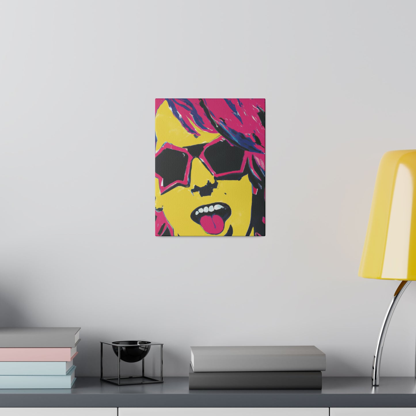 2536W - Rockstar Painting Print | Face | Abstract | Poster | Home Decor | Wall Art | Music Art | Canvas