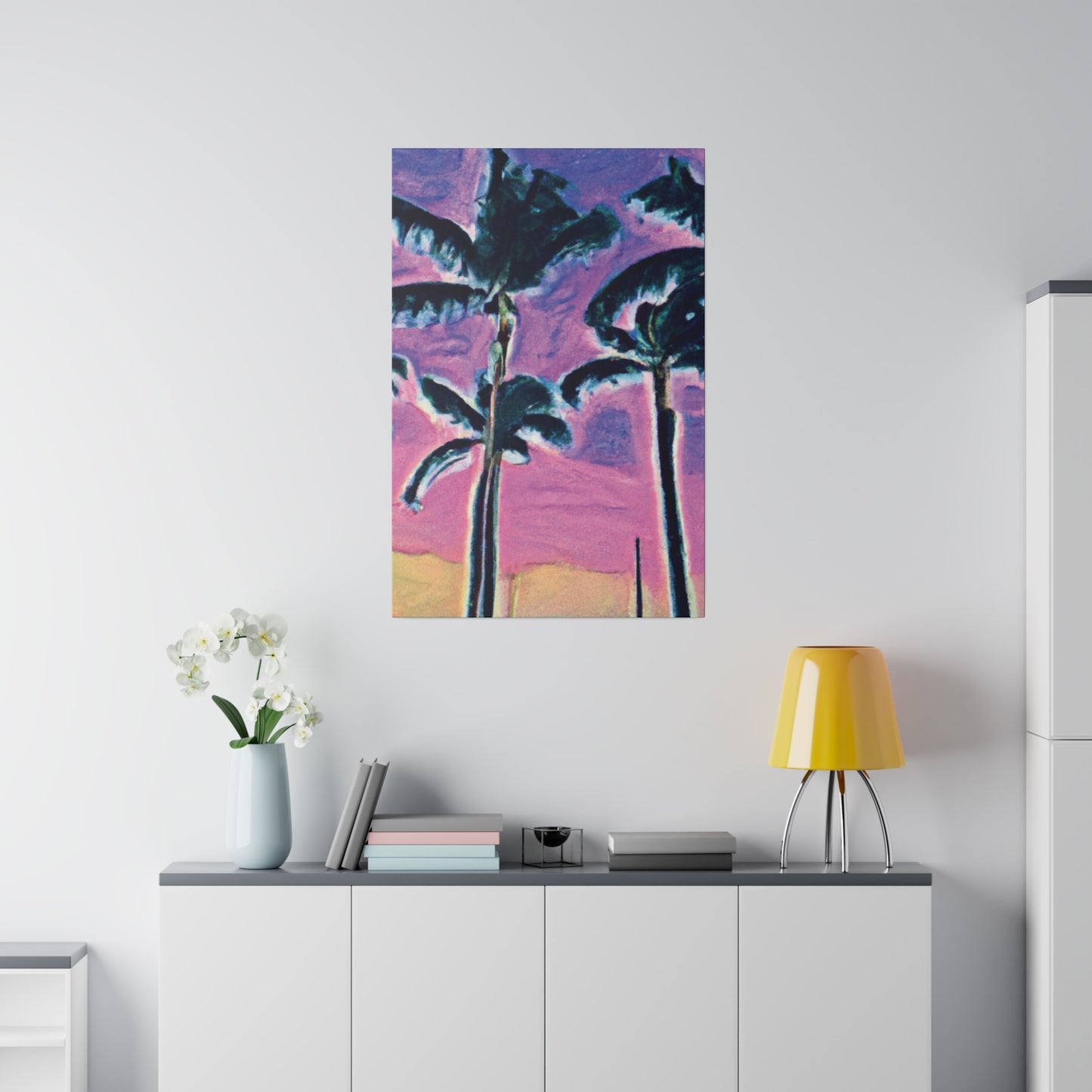 5697K - Miami Beach Sunset Painting Print | Miami | Beach | Sunset | Poster | Home Decor | Wall Art | Canvas